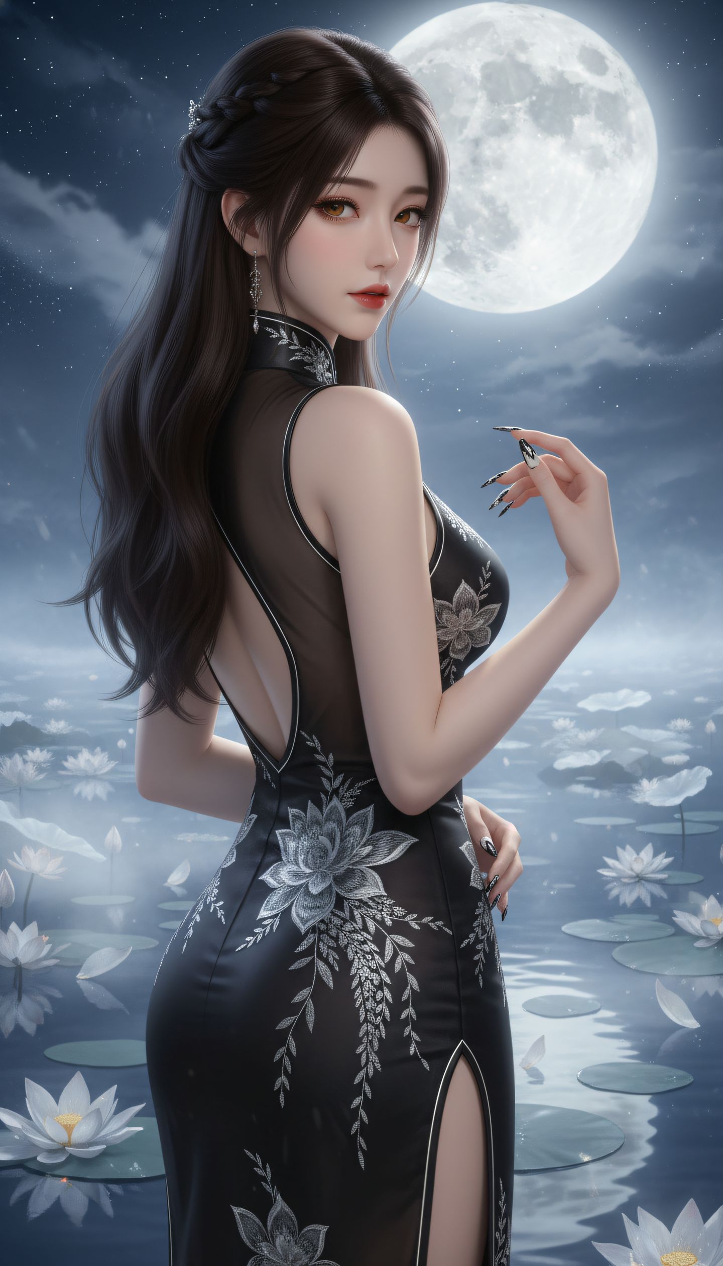 凡人修仙传紫灵旗袍 好身材国漫壁纸凡人修仙传手机锁屏,第1张