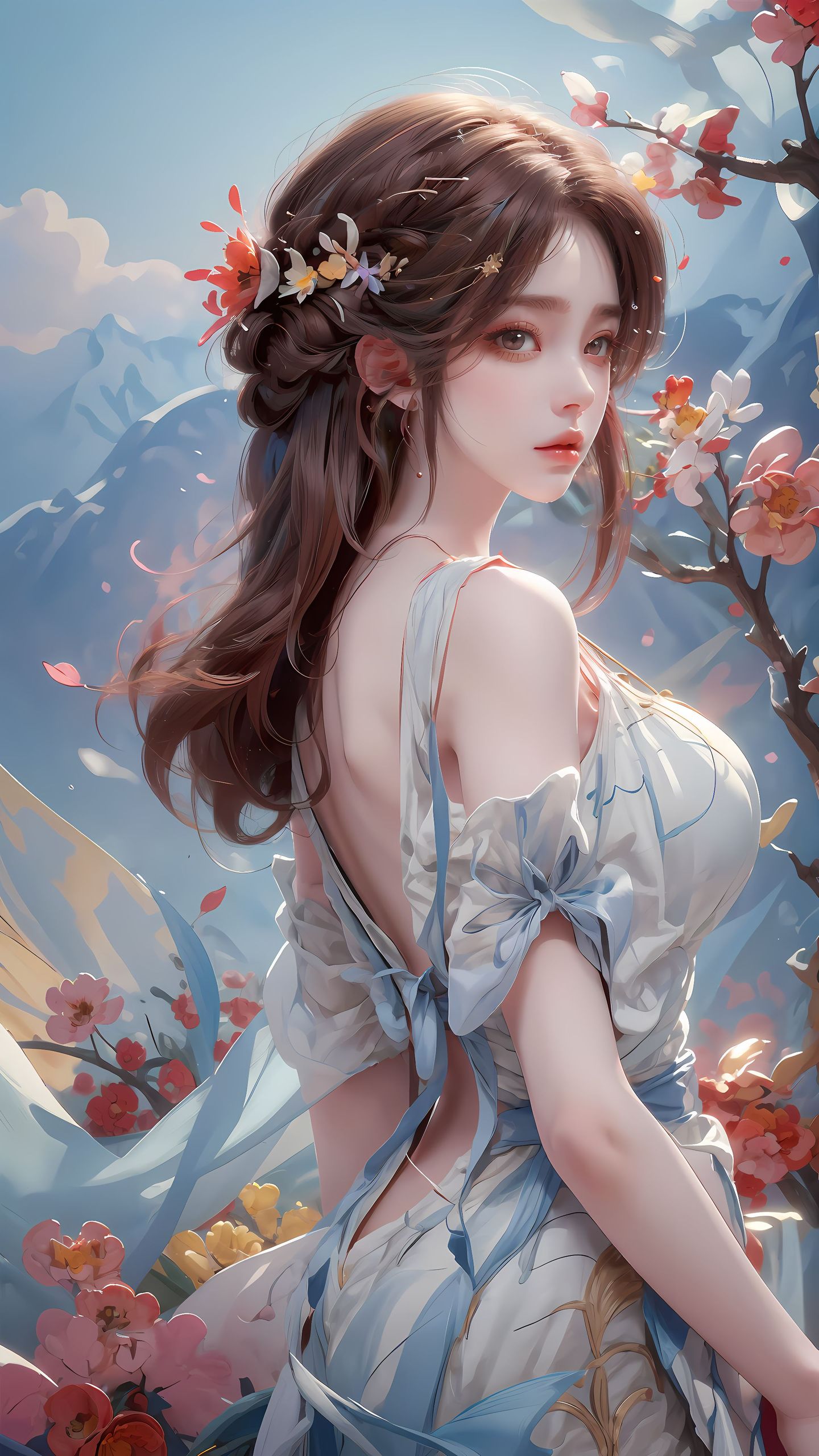 火灵儿《完美世界》动漫动画手机锁屏壁纸桌面,第2张