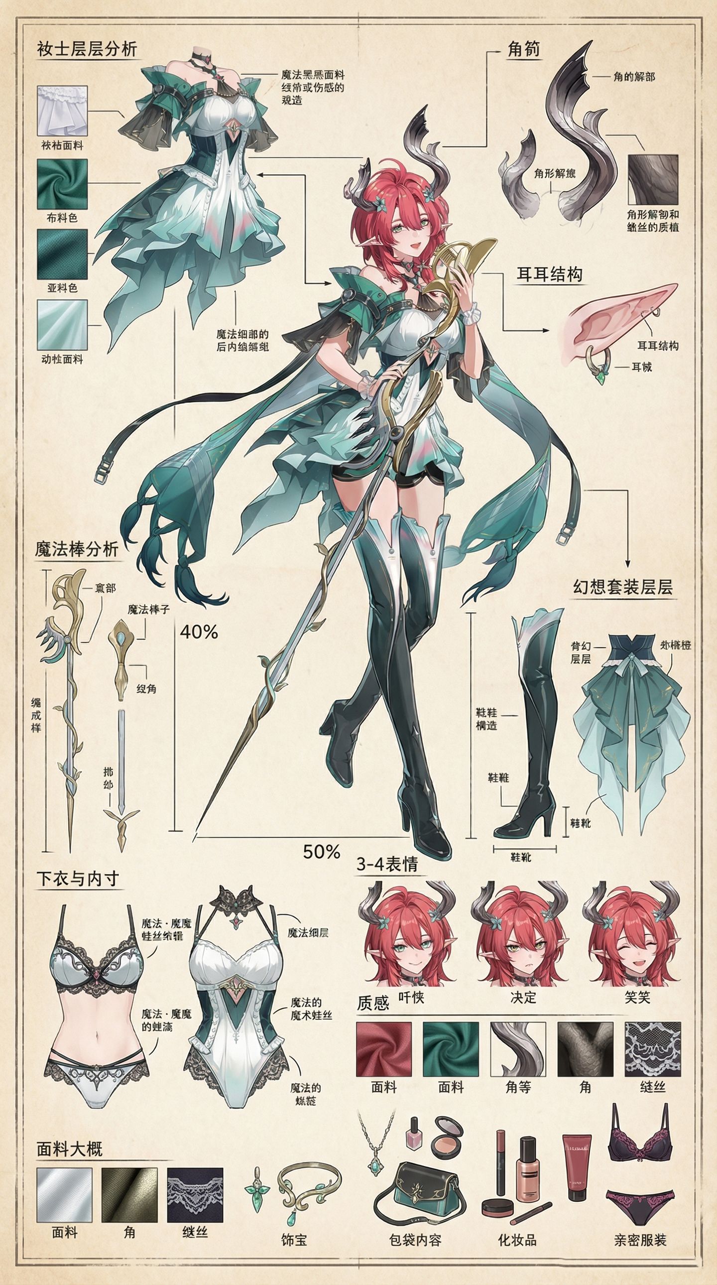 人物内搭解析 鸣潮ai二次元美图绘画图片,第3张