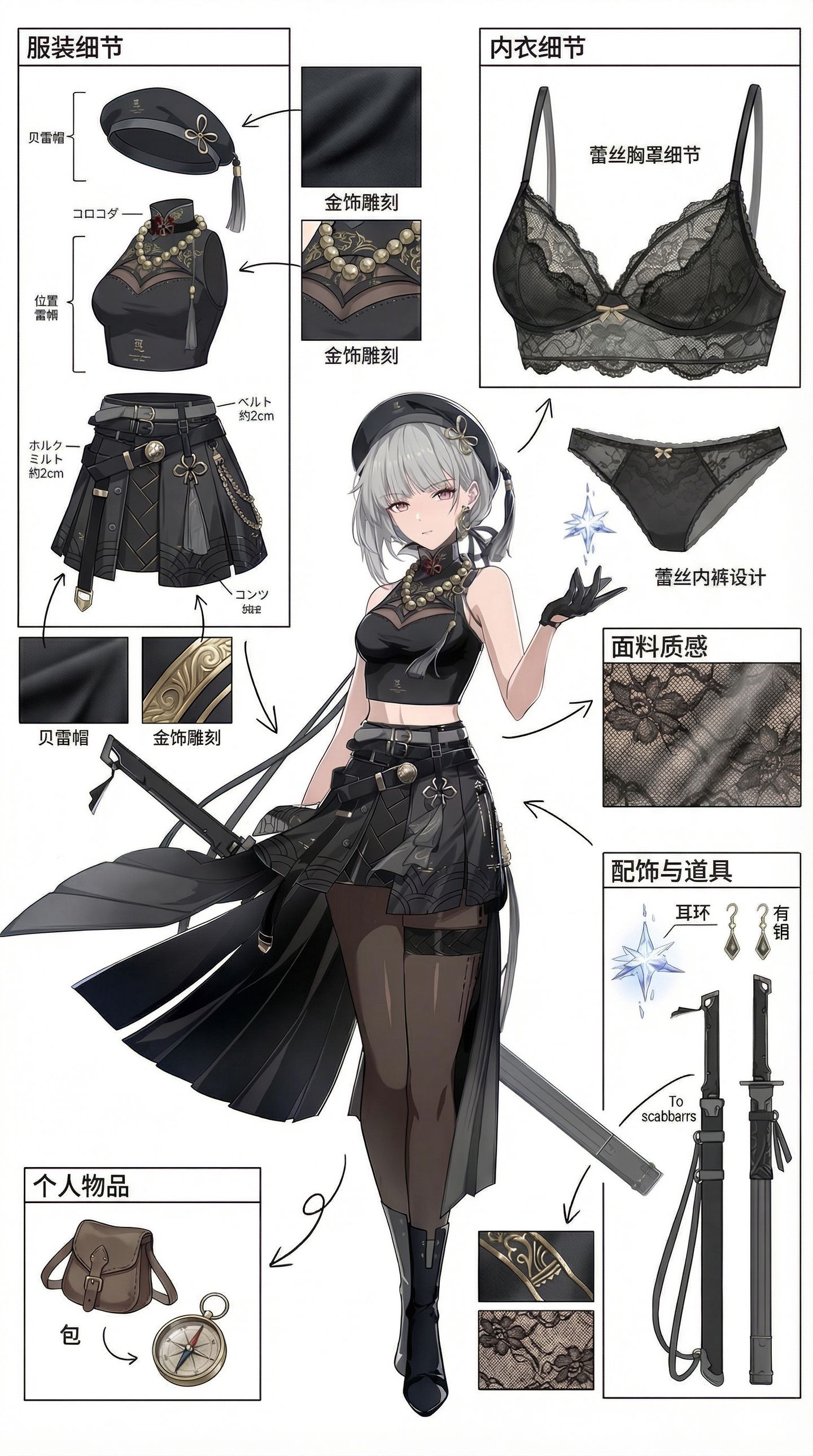 细节~鸣潮二次元美图人物解析,第1张