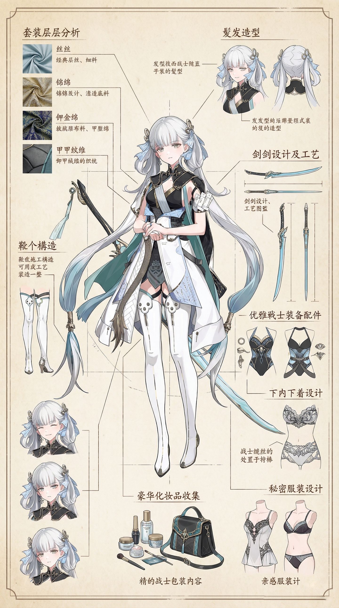 细节内部搭配 鸣潮角色人物解析ai二次元美图,第2张