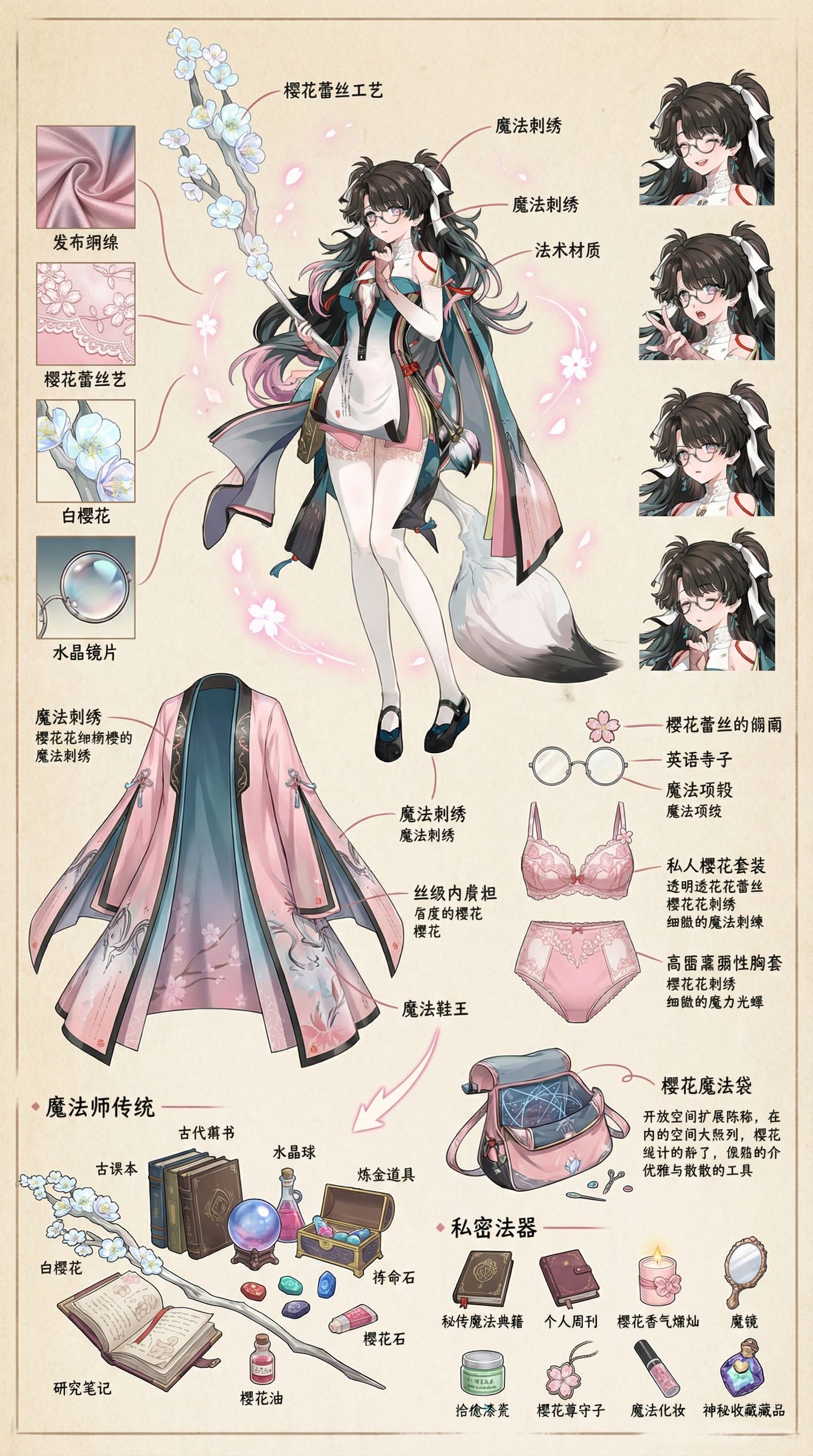 细节内部搭配 鸣潮角色人物解析ai二次元美图,第4张