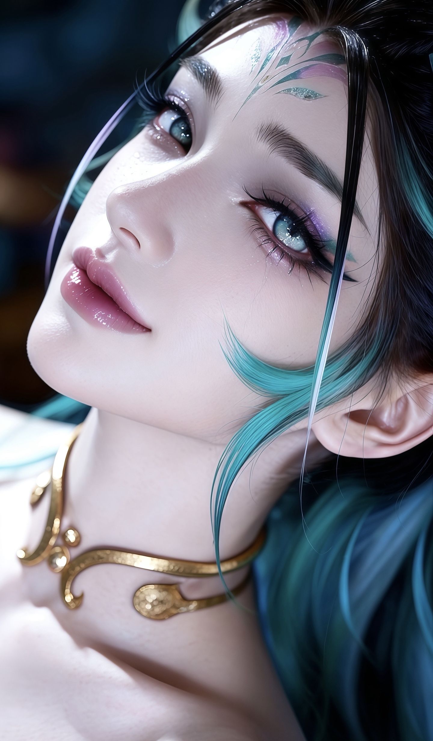 女娲妲己高清蛇年限定壁纸 王者荣耀 ai绘画,第3张 女娲妲己高清蛇年限定壁纸 王者荣耀 ai绘画,第3张