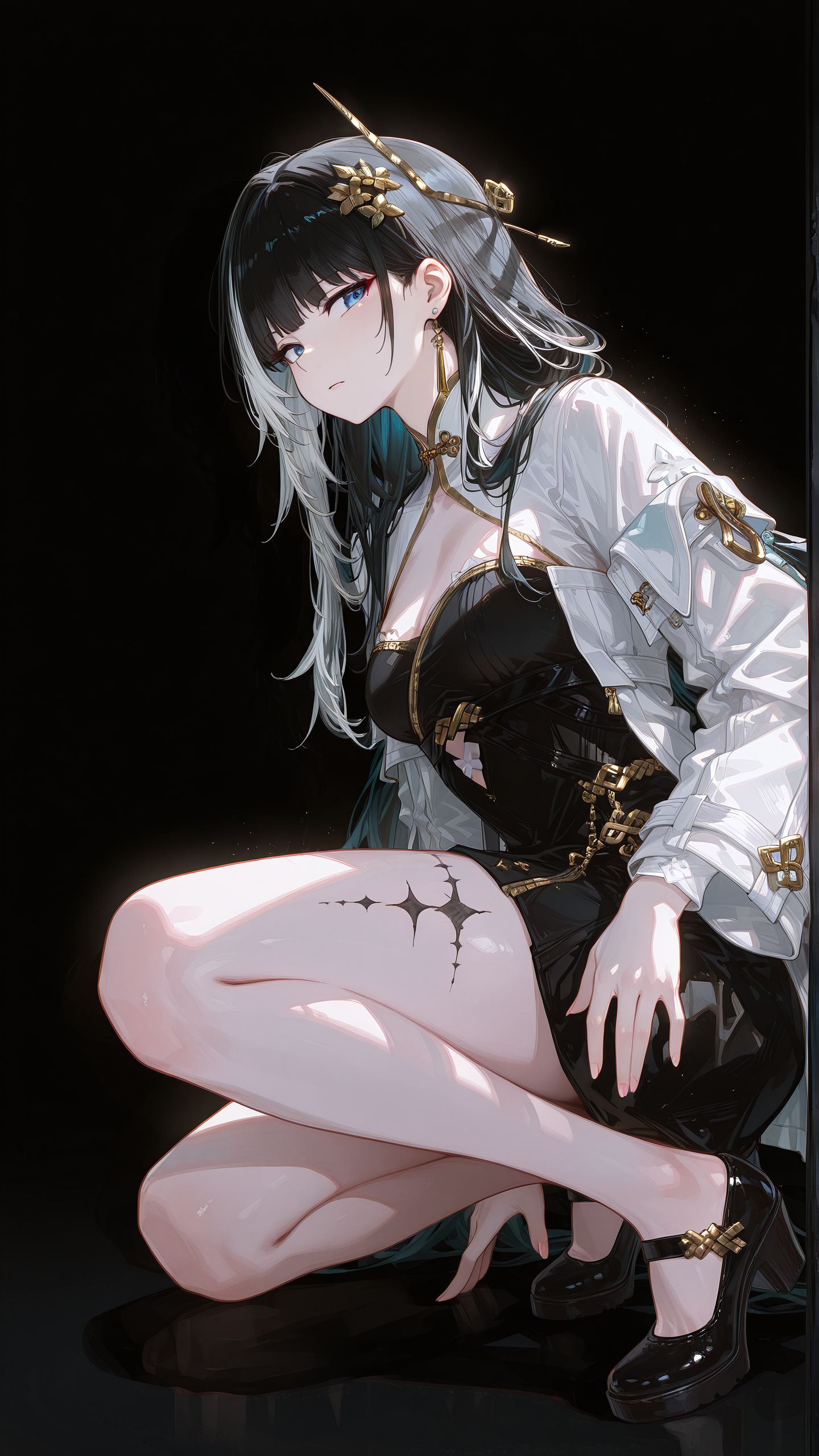 二次元鸣潮手游 人物角色高清壁纸 ai绘画高清分辨率,第1张