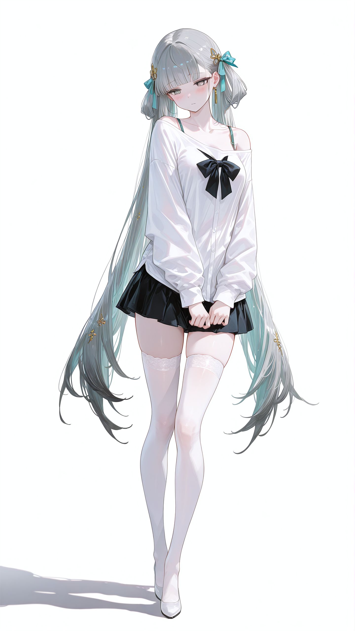 二次元鸣潮手游 人物角色高清壁纸 ai绘画高清分辨率,第10张