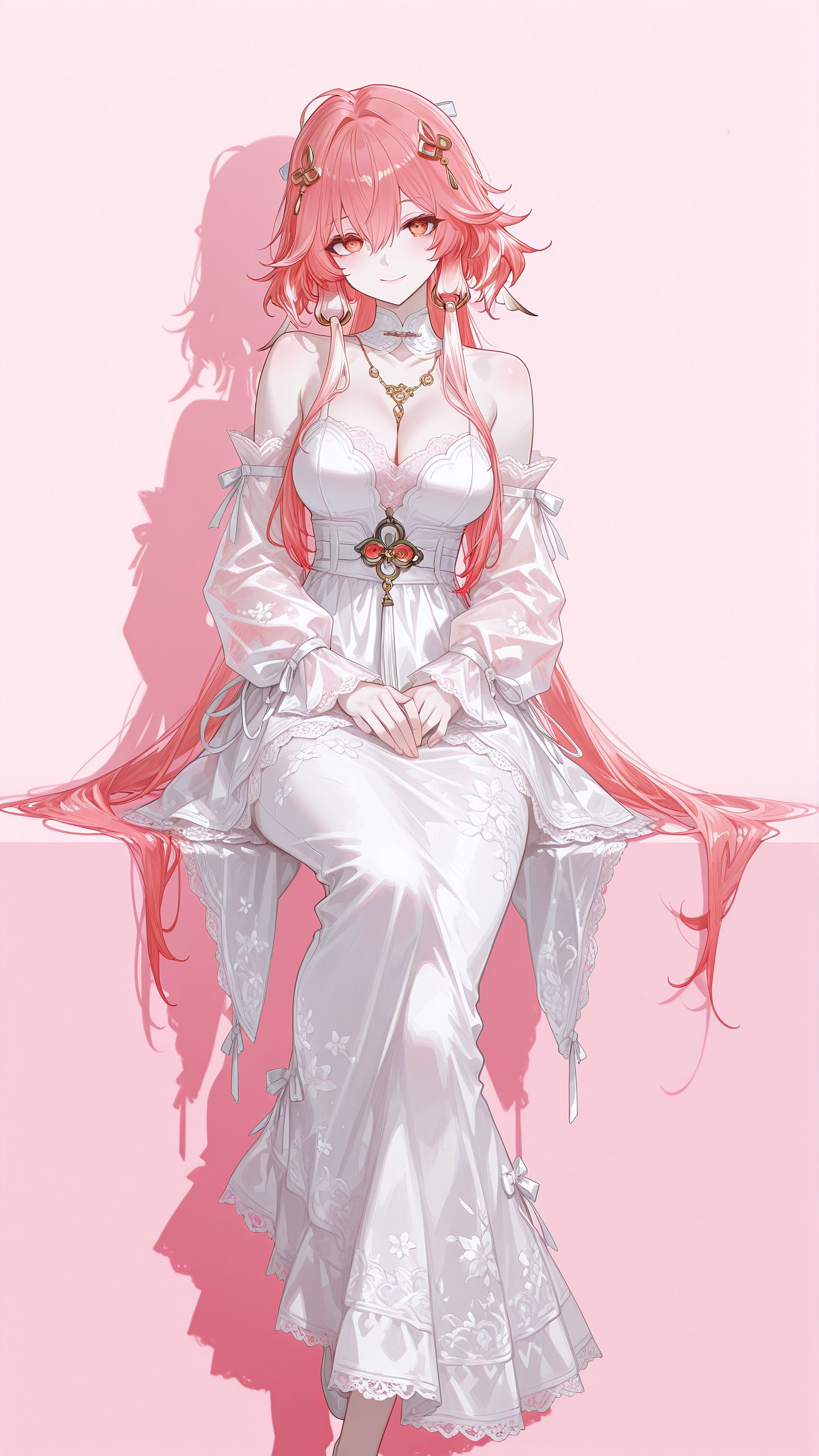 二次元鸣潮手游 人物角色高清壁纸 ai绘画高清分辨率,第6张