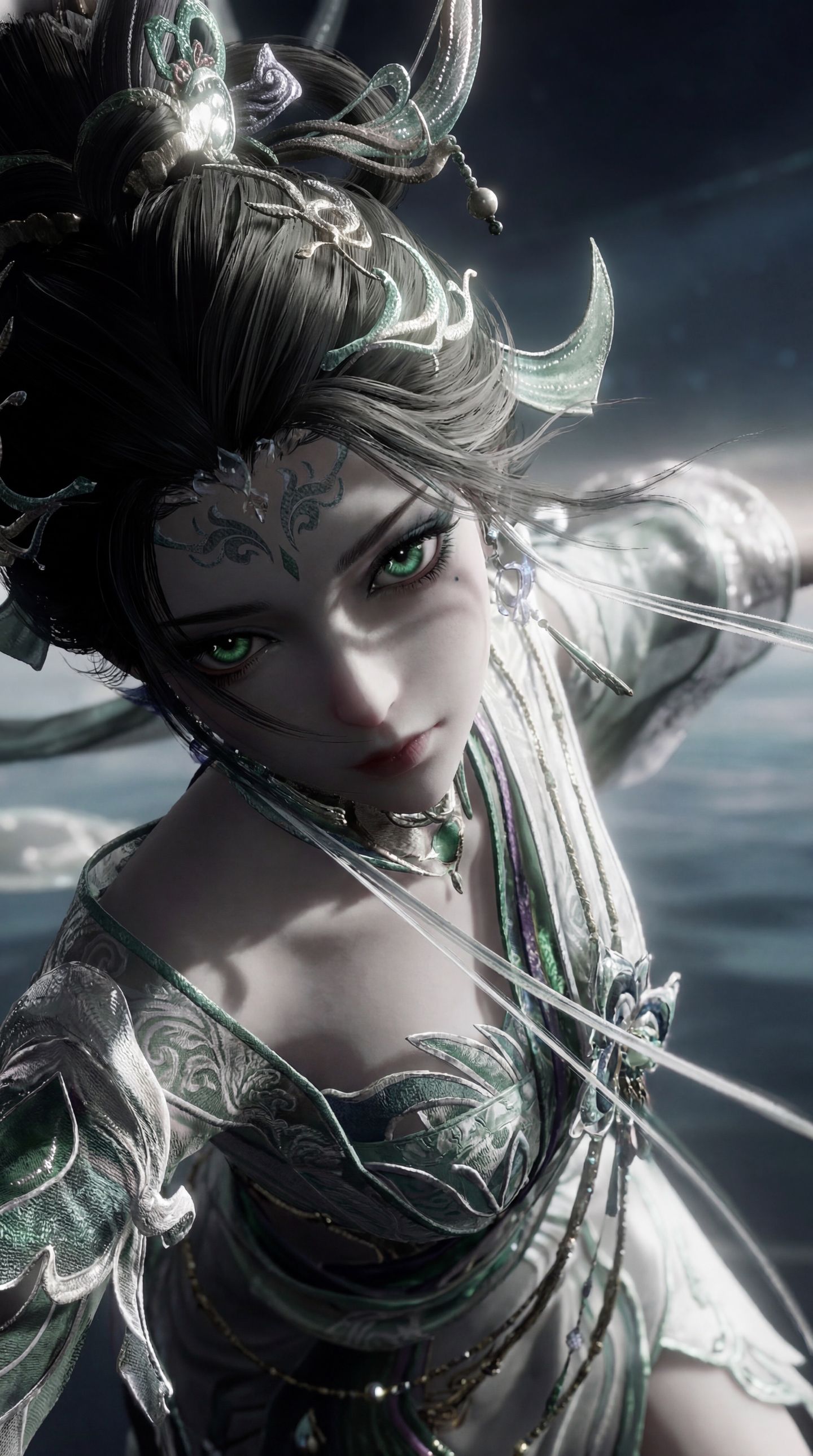 CG风格壁纸 国风王者荣耀cg 二次元妲己壁纸,第2张