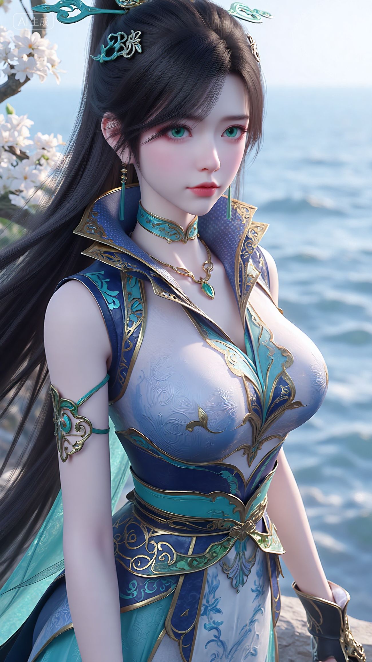 高清壁纸 斗破苍穹青鳞国漫女神 手机锁屏美女壁纸,第2张