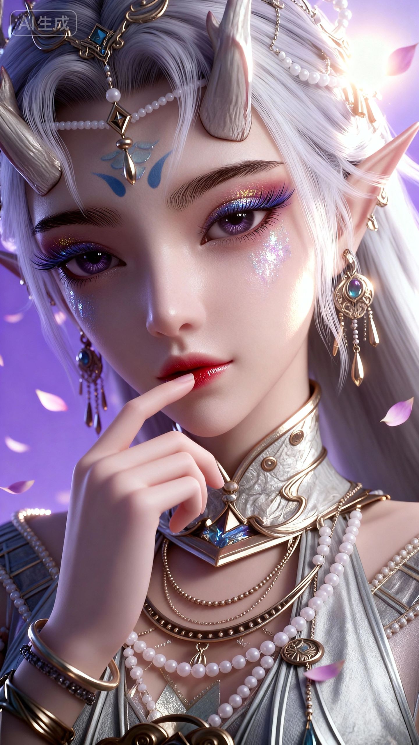 真龙少女4k壁纸手机锁屏背景图，封念云 动漫动画国漫百炼成神,第1张