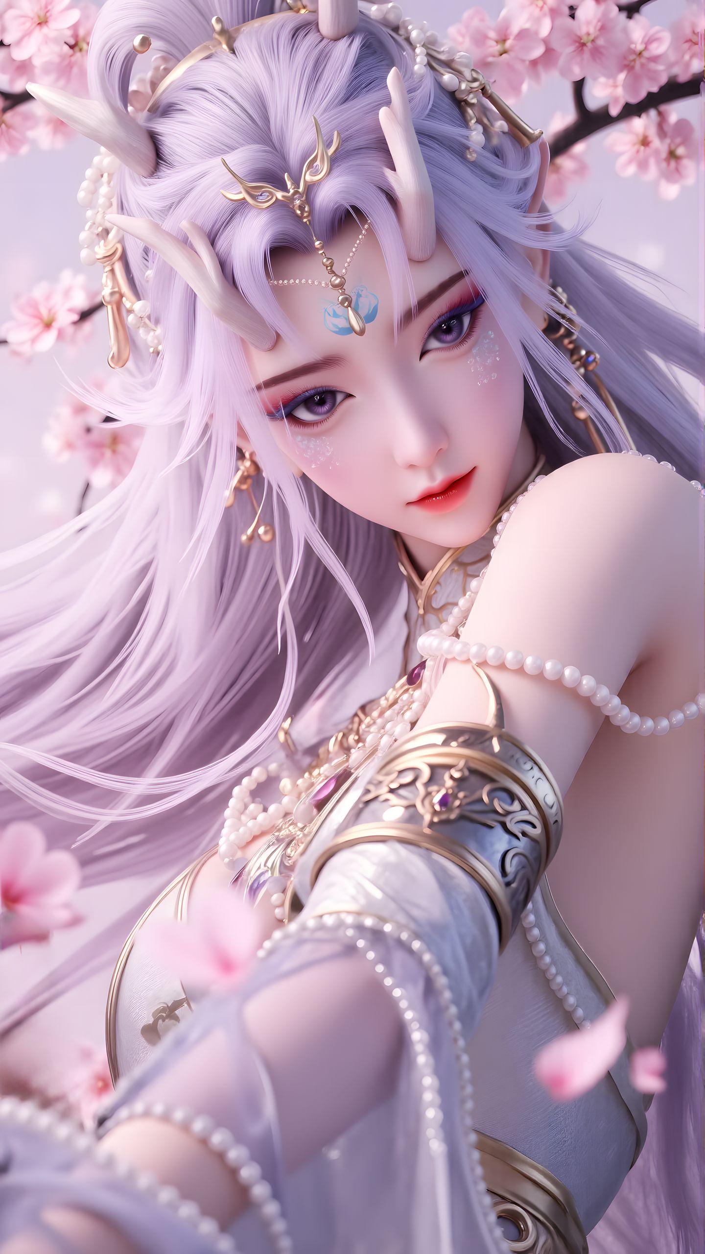 真龙少女4k壁纸手机锁屏背景图，封念云 动漫动画国漫百炼成神,第2张