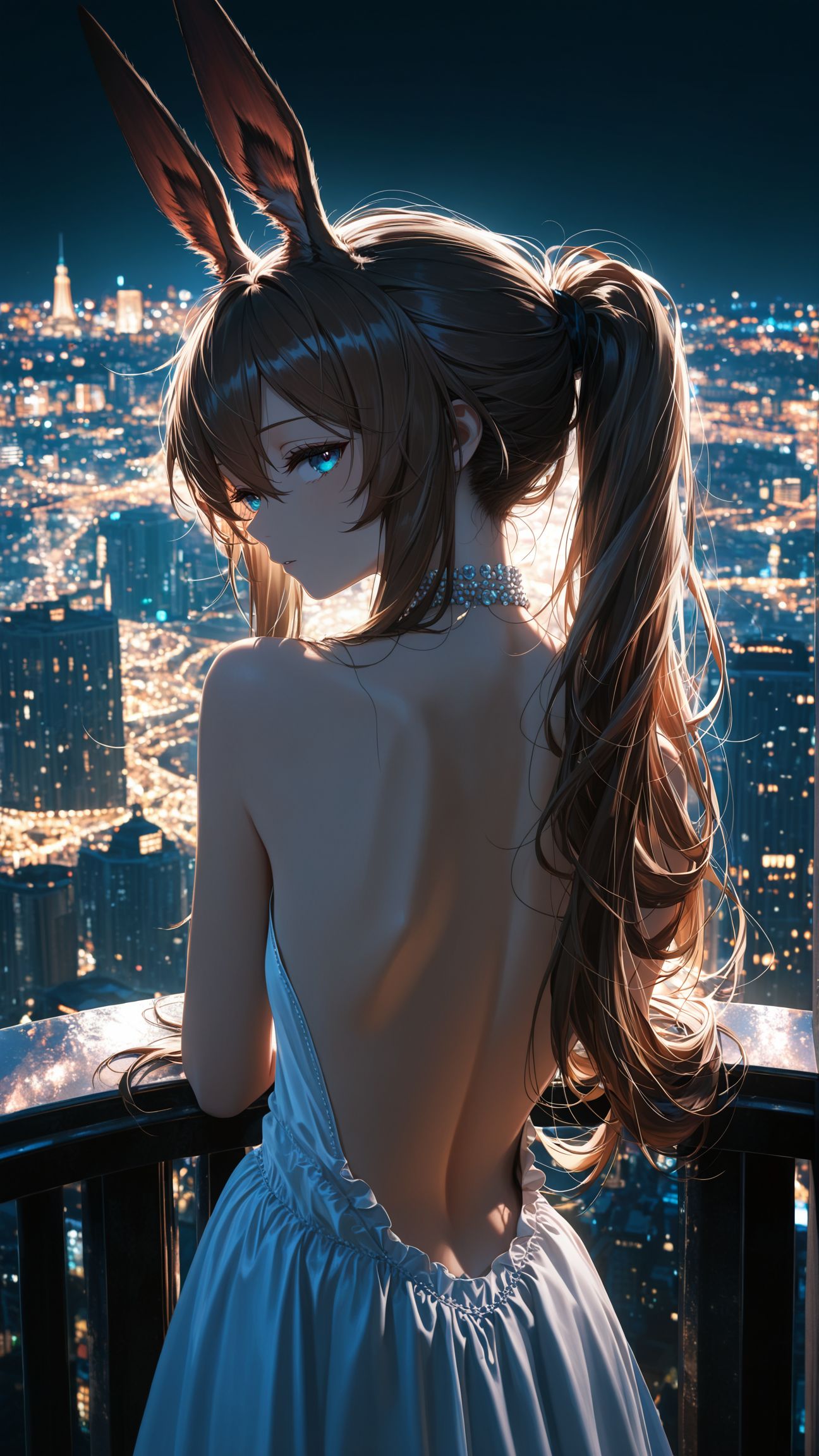 明日方舟 阿米娅 玲兰 二次元角色露背壁纸图片 好看美图,第2张