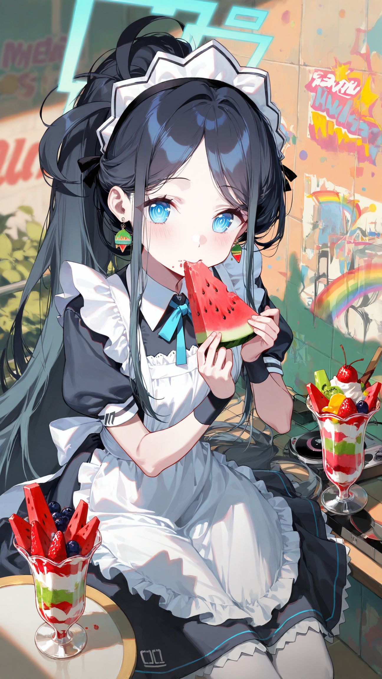 蔚蓝档案 爱丽丝 橘光 砂狼白子 普拉娜 尾巴兽耳冰淇淋,第2张