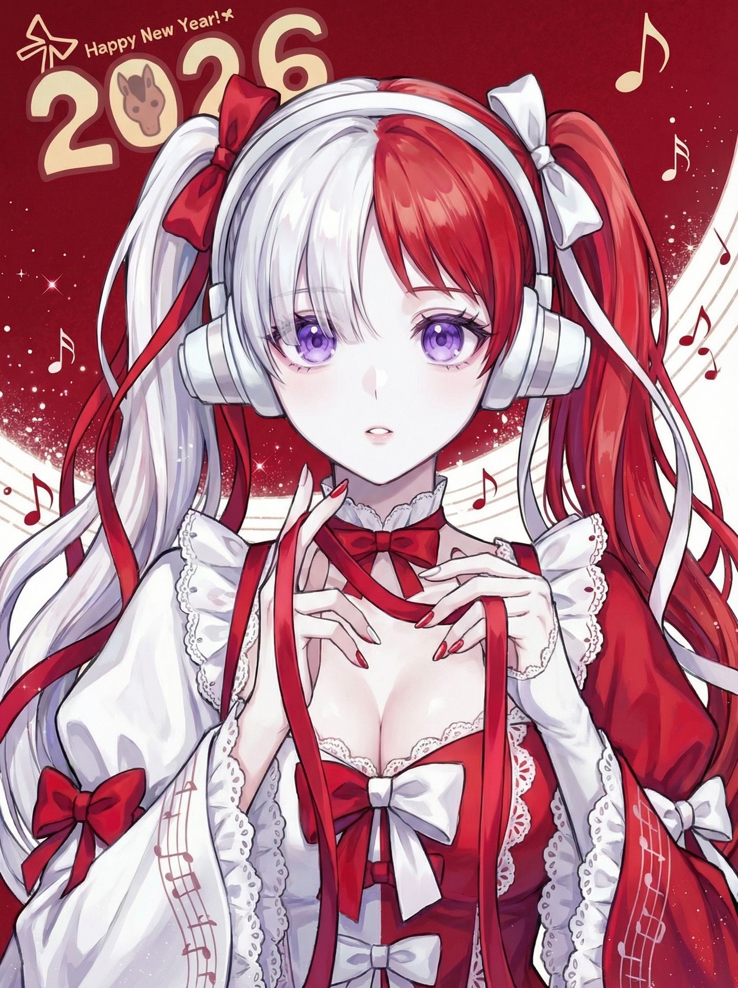 海贼王二创2026新年快乐！女帝汉库克 乌塔 大和 二次元少女,第1张