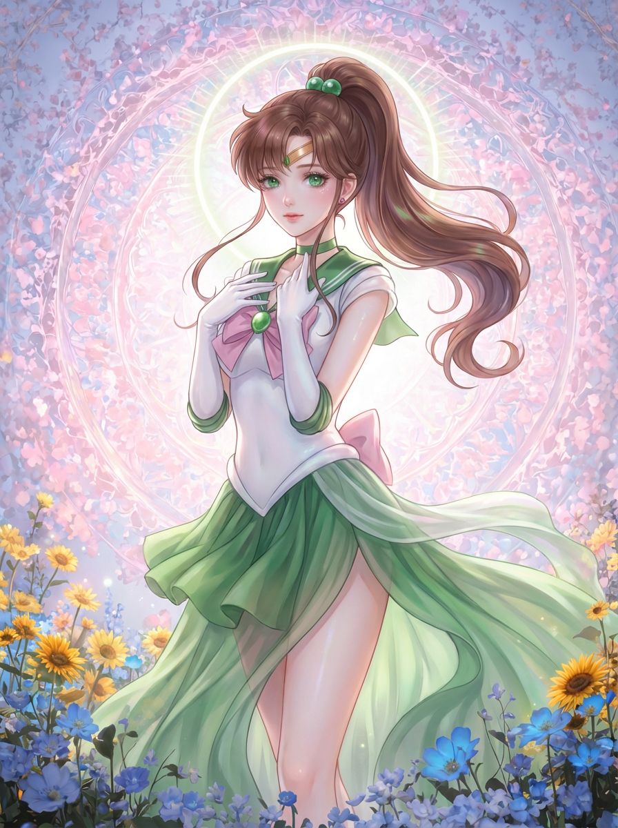 美少女二创ai绘制 二次元壁纸动漫美女 美少女战士,第3张