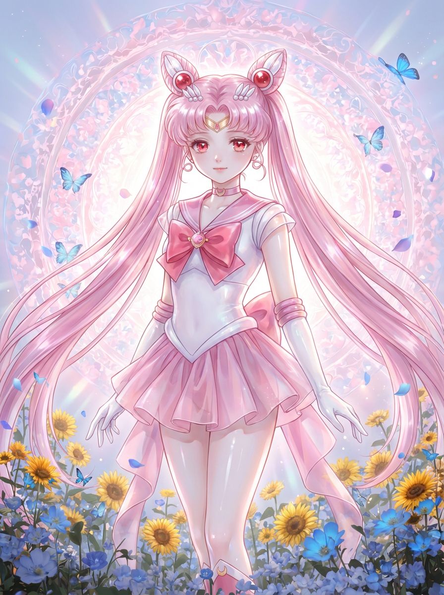 美少女二创ai绘制 二次元壁纸动漫美女 美少女战士,第5张