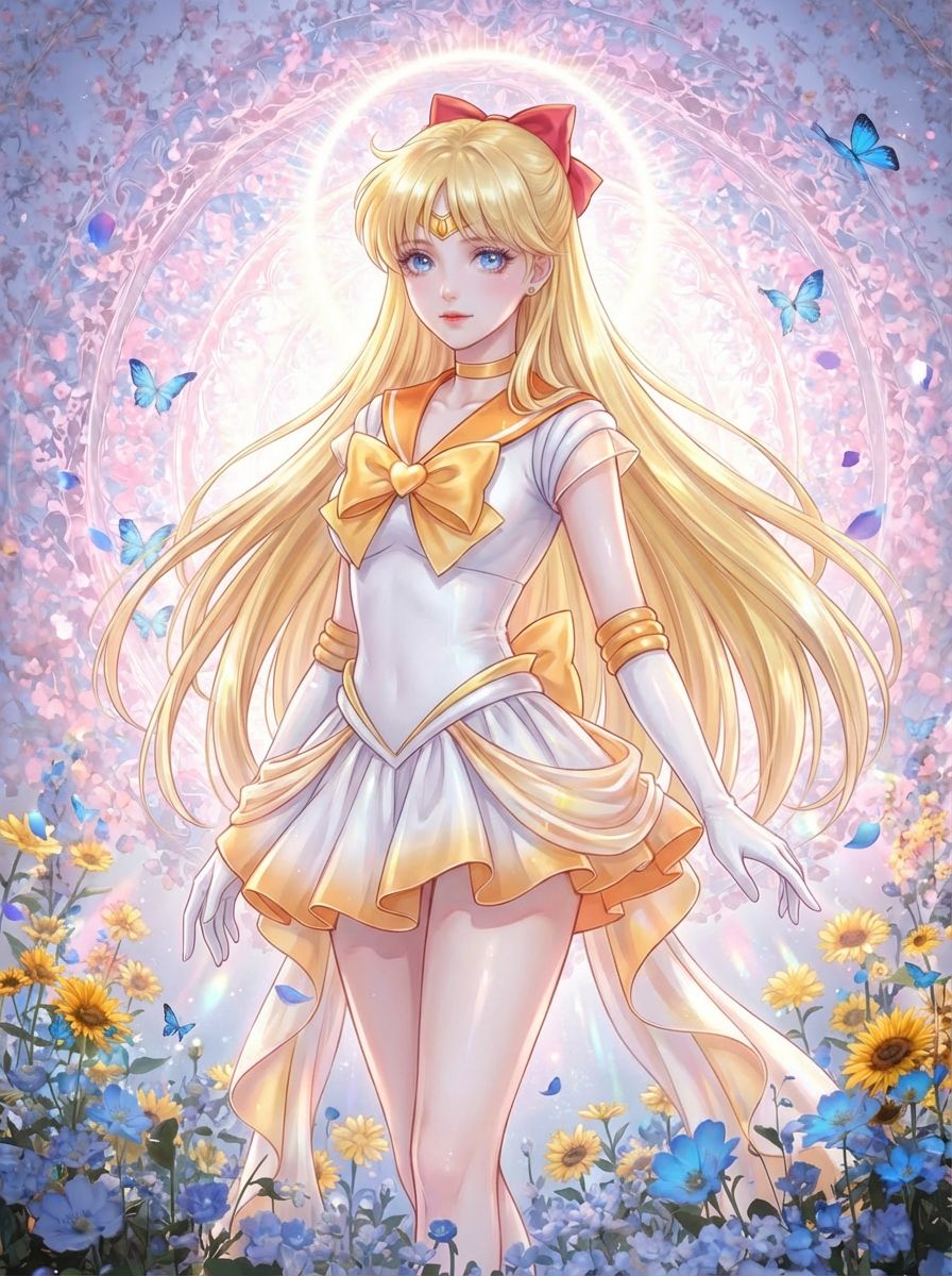 美少女二创ai绘制 二次元壁纸动漫美女 美少女战士,第2张