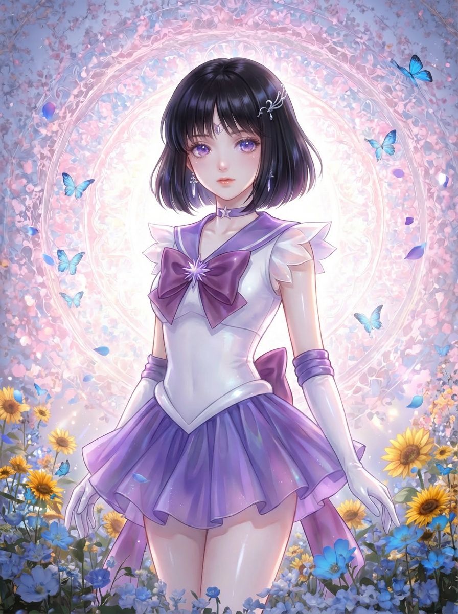 美少女二创ai绘制 二次元壁纸动漫美女 美少女战士,第8张