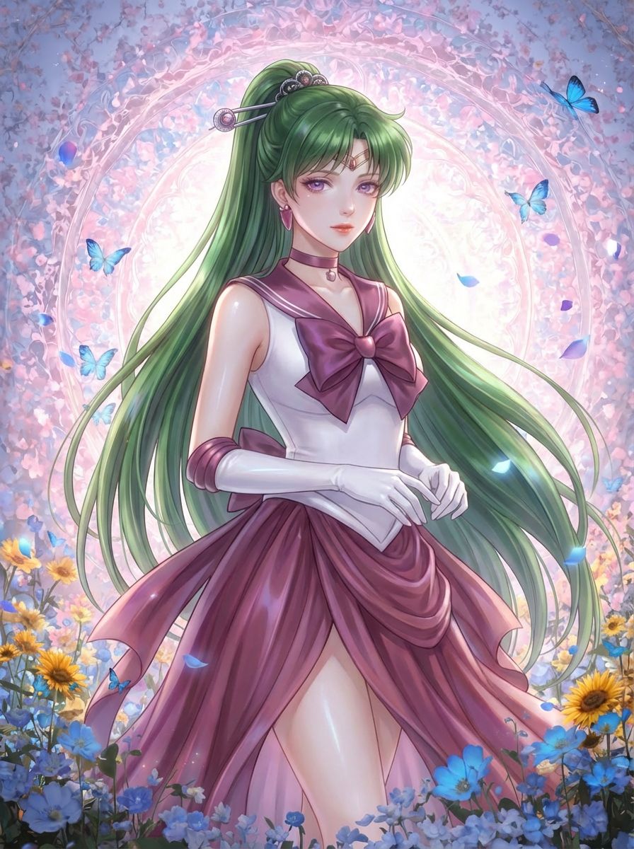 美少女二创ai绘制 二次元壁纸动漫美女 美少女战士,第9张