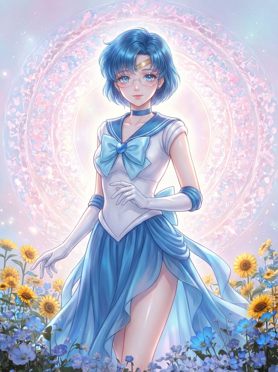 美少女二创ai绘制 二次元壁纸动漫美女 美少女战士,第6张