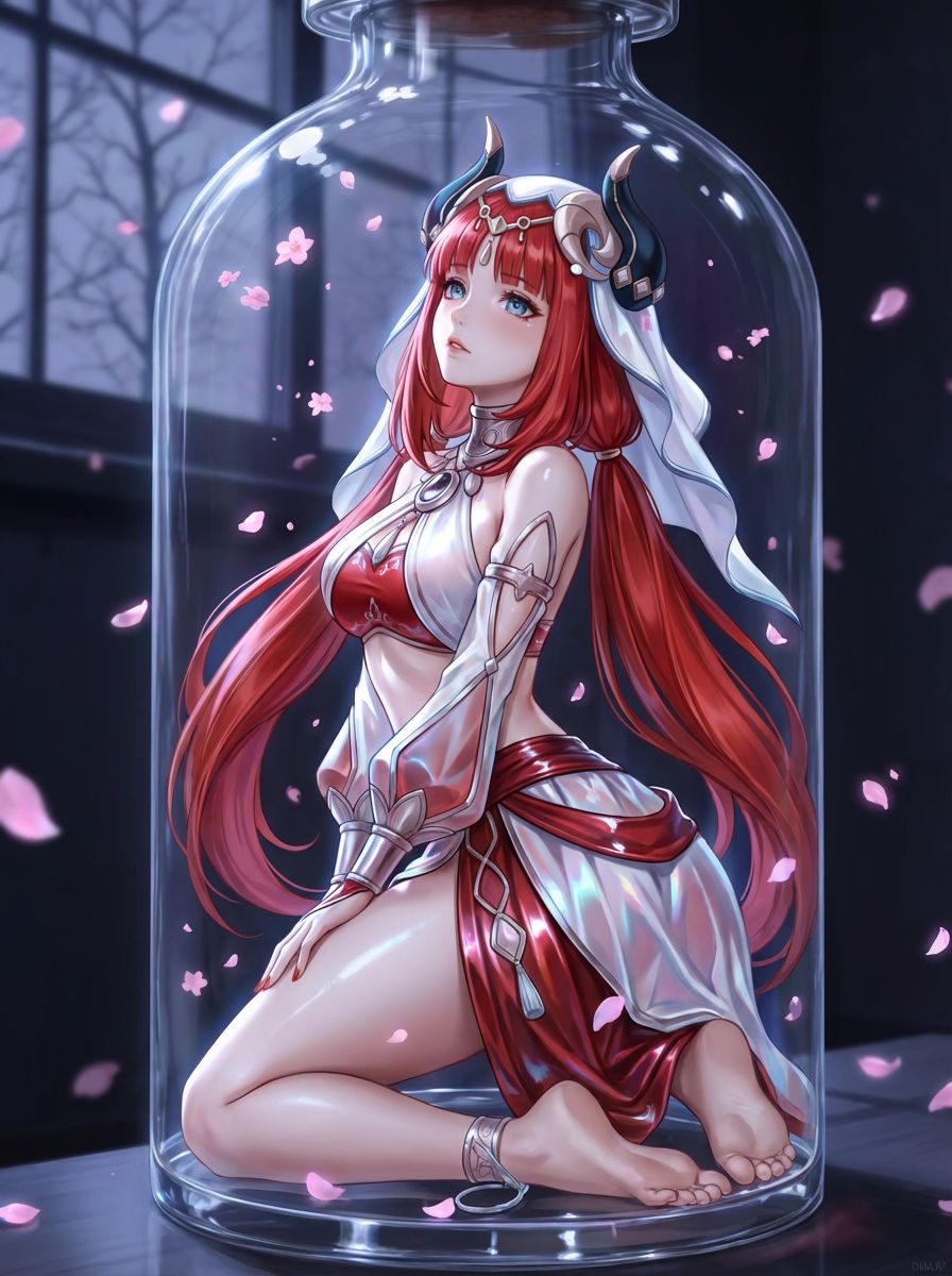 原神二创瓶中玩偶 八重神子 甘雨 神里凌华 胡桃,第3张