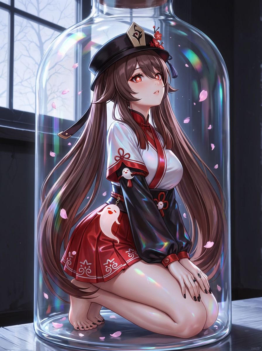 原神二创瓶中玩偶 八重神子 甘雨 神里凌华 胡桃,第5张