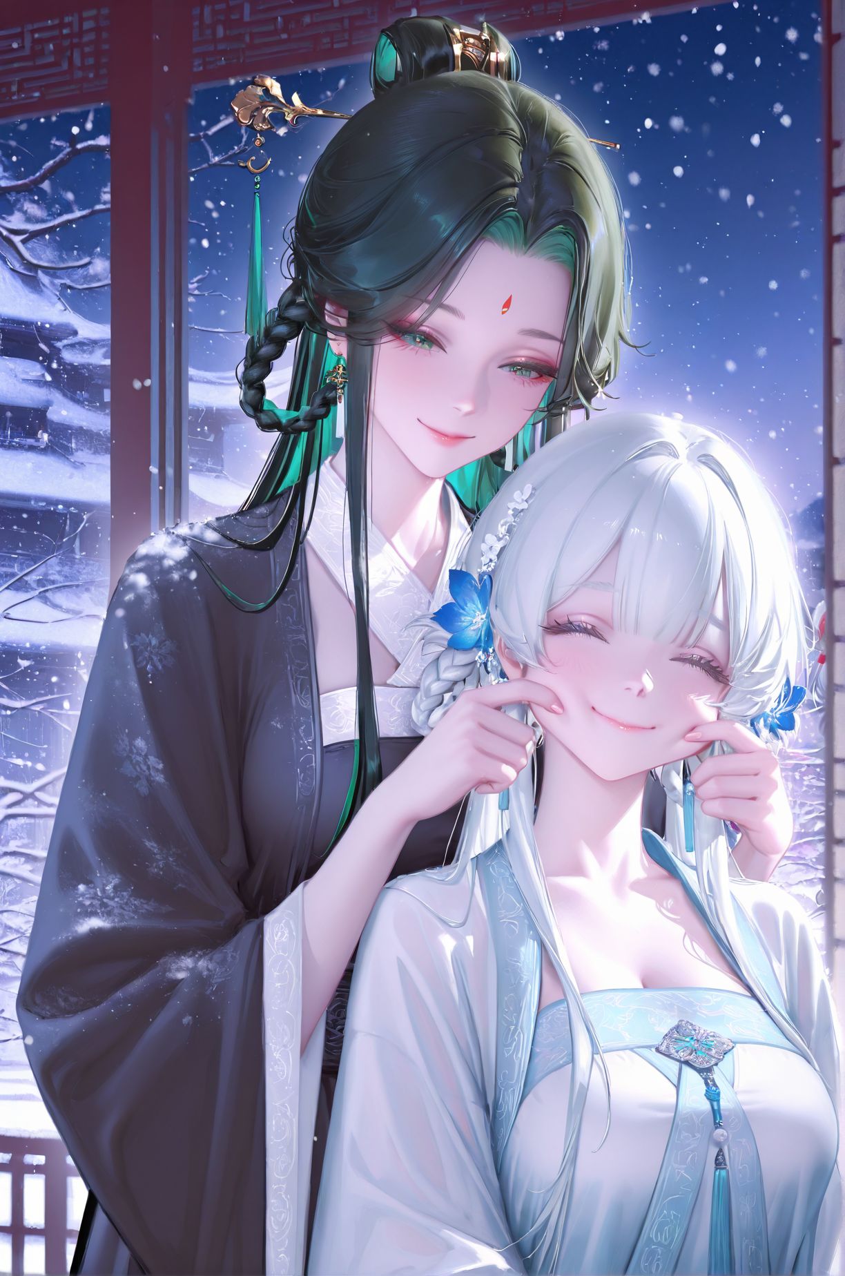 小青与白素贞角色互换，古风美人。二次元捏脸俏皮可爱,第2张