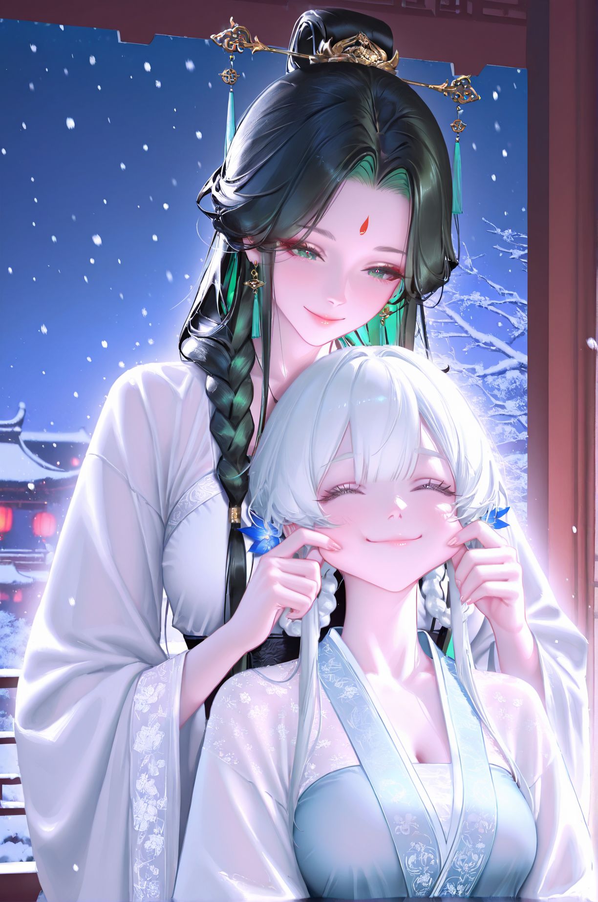 小青与白素贞角色互换，古风美人。二次元捏脸俏皮可爱,第3张