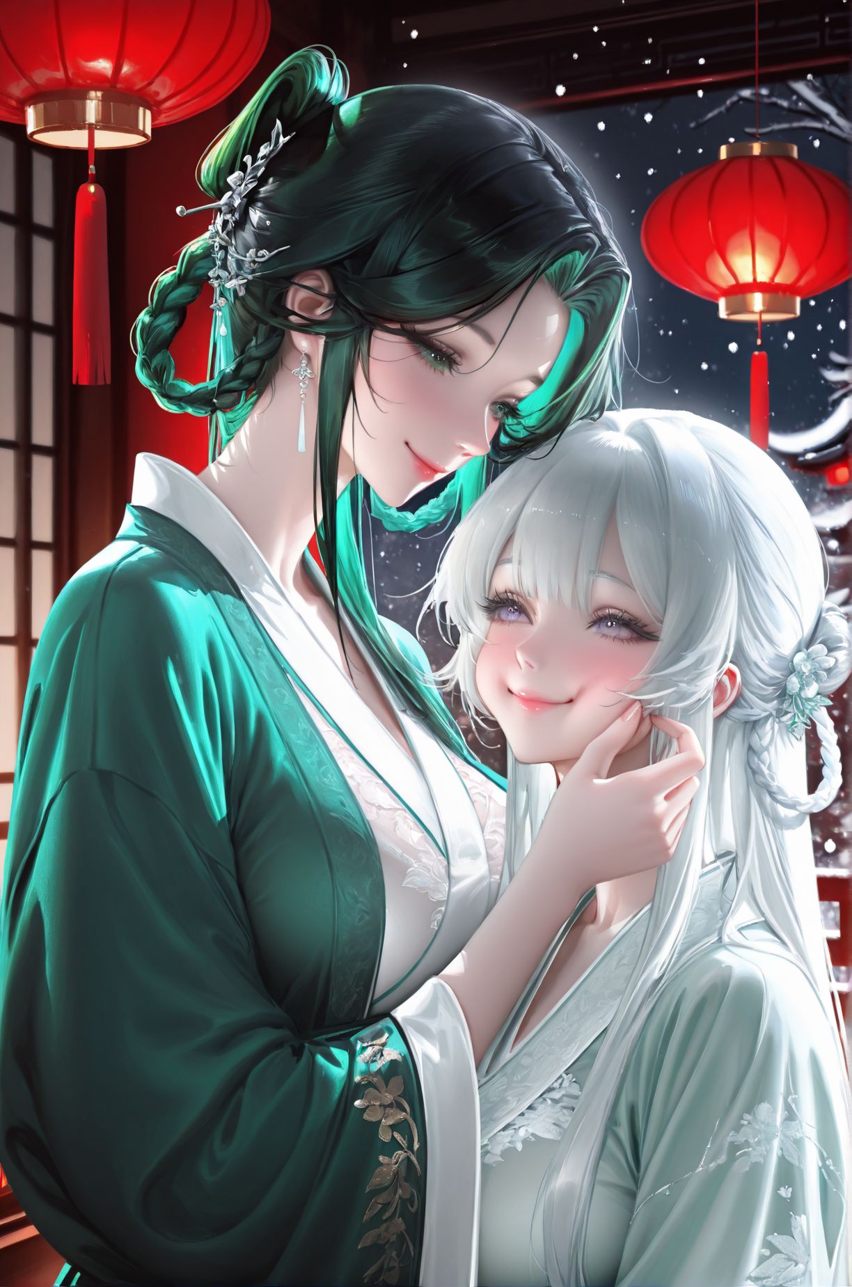 小青与白素贞角色互换，古风美人。二次元捏脸俏皮可爱,第5张