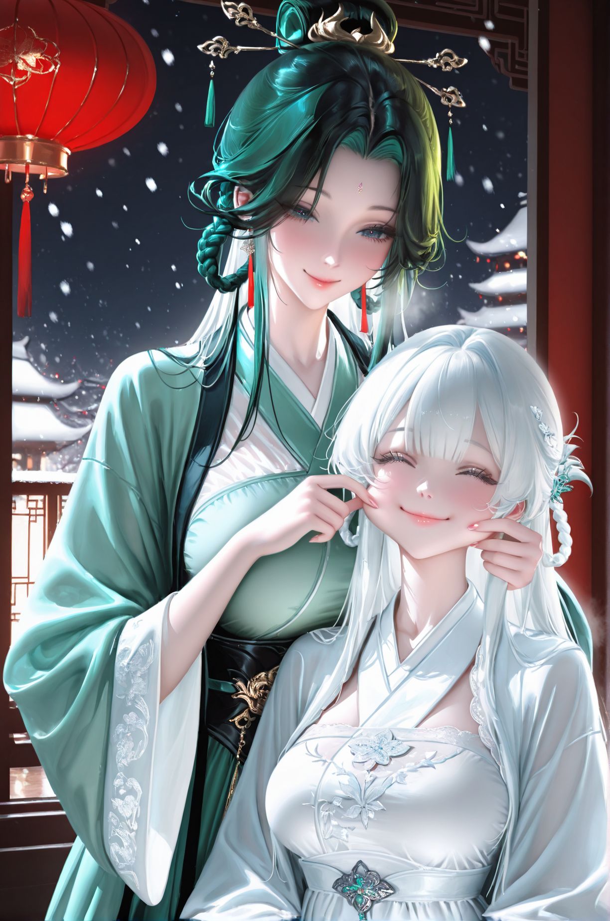 小青与白素贞角色互换，古风美人。二次元捏脸俏皮可爱,第4张