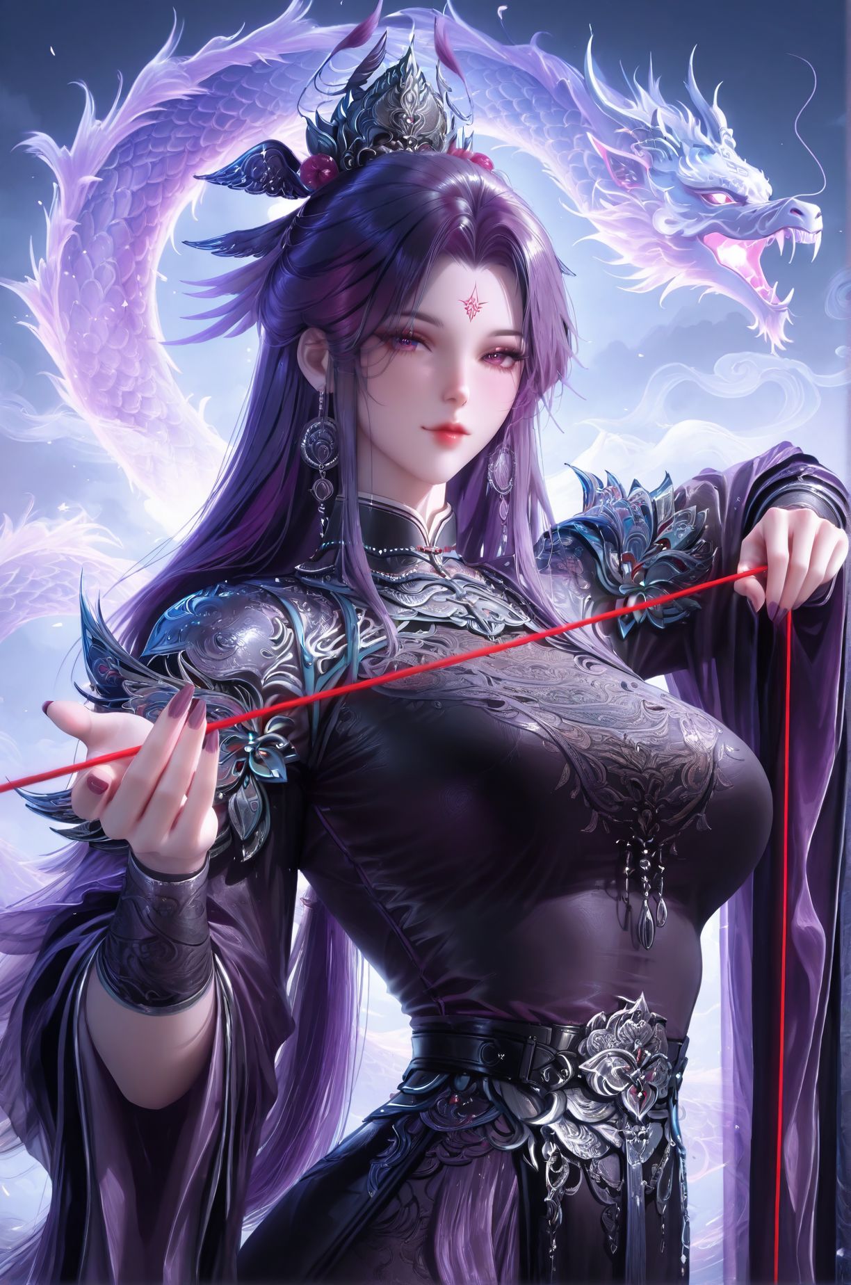 动漫国漫牧神记 司幼幽二创美图 果然紫色很有韵味,第2张