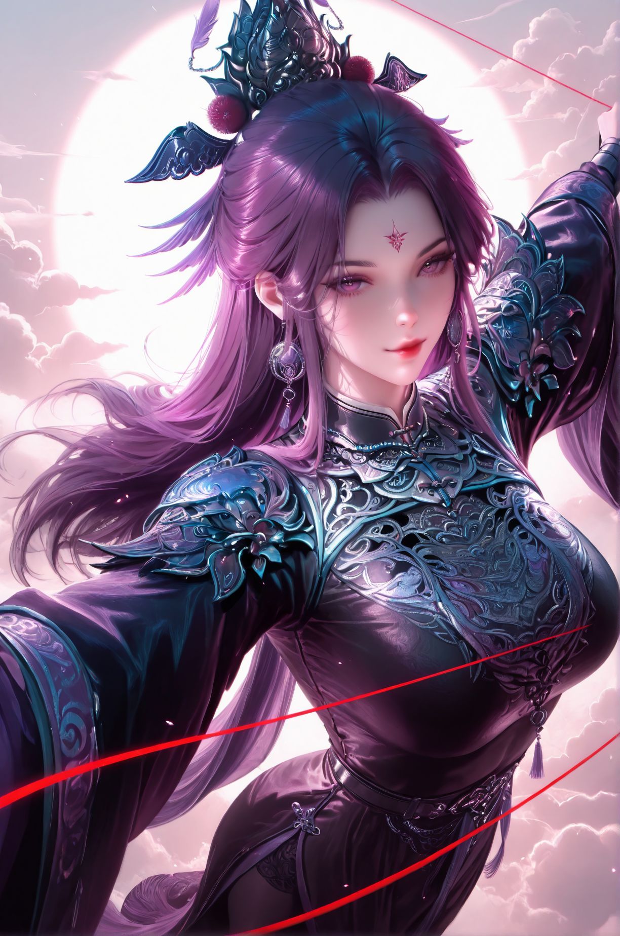 动漫国漫牧神记 司幼幽二创美图 果然紫色很有韵味,第3张