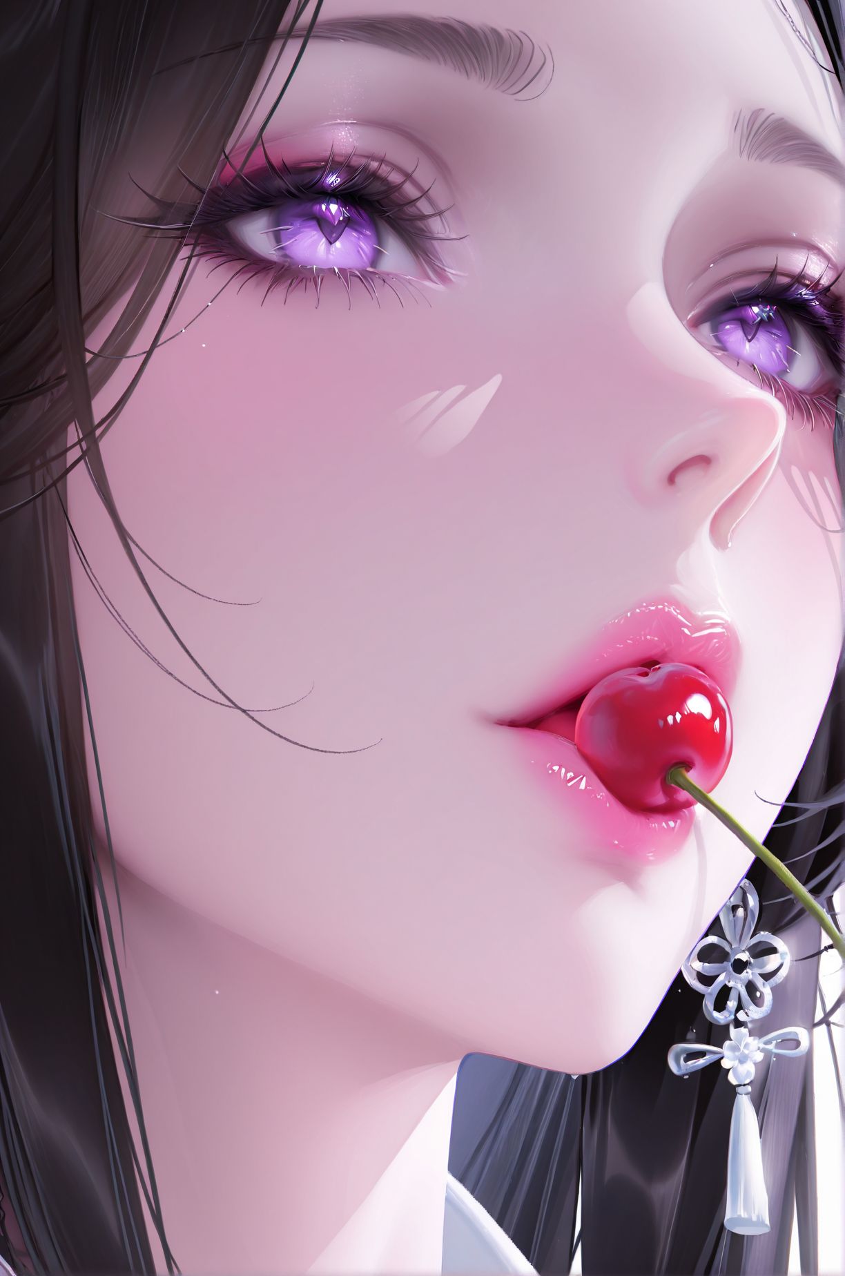 樱桃古风美女 颜值近脸手机锁屏壁纸首选好看,第2张