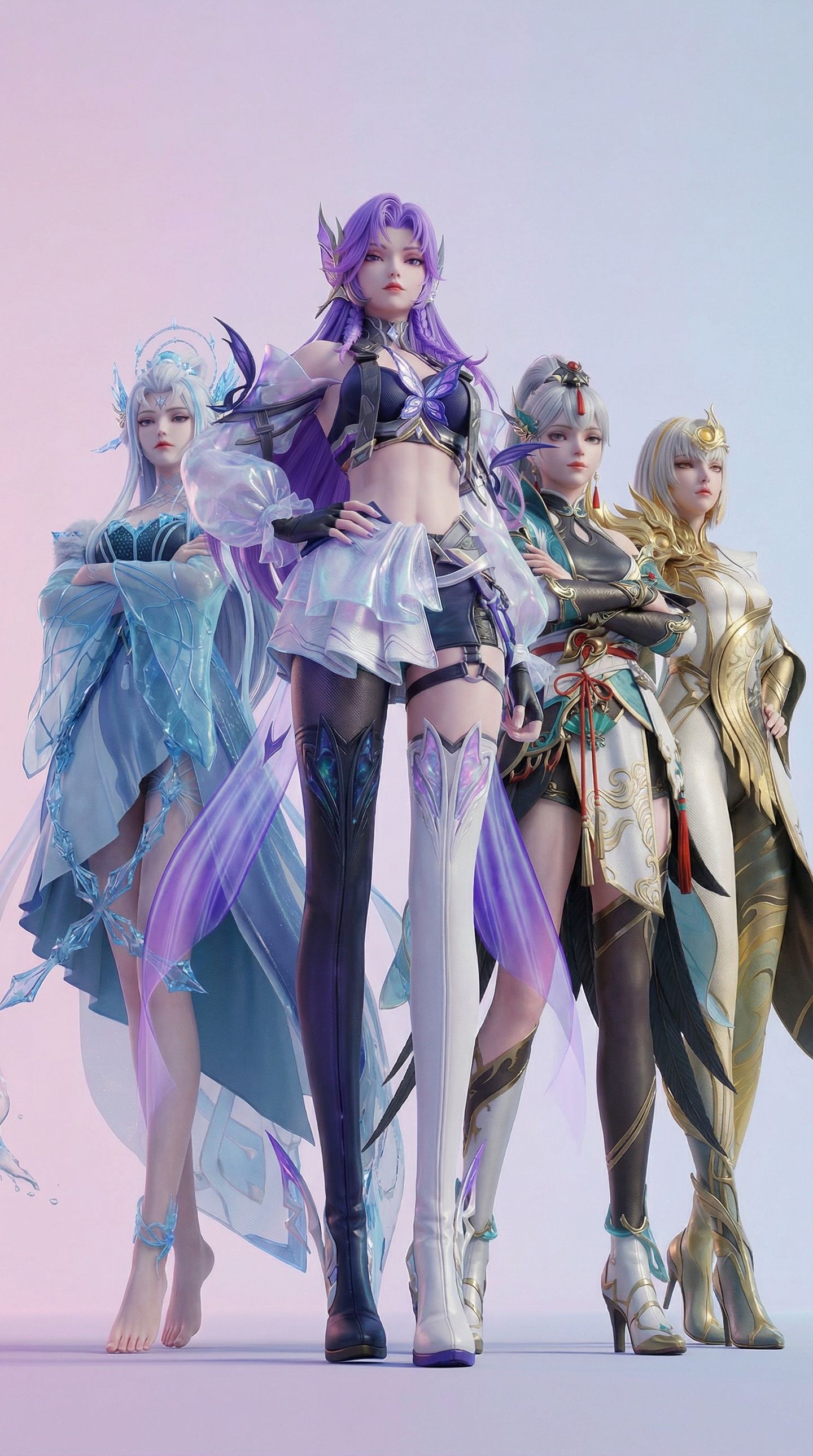 王者荣耀打野女团 镜 露娜 云缨 阿珂 选一位打野当你的野区搭档,第3张