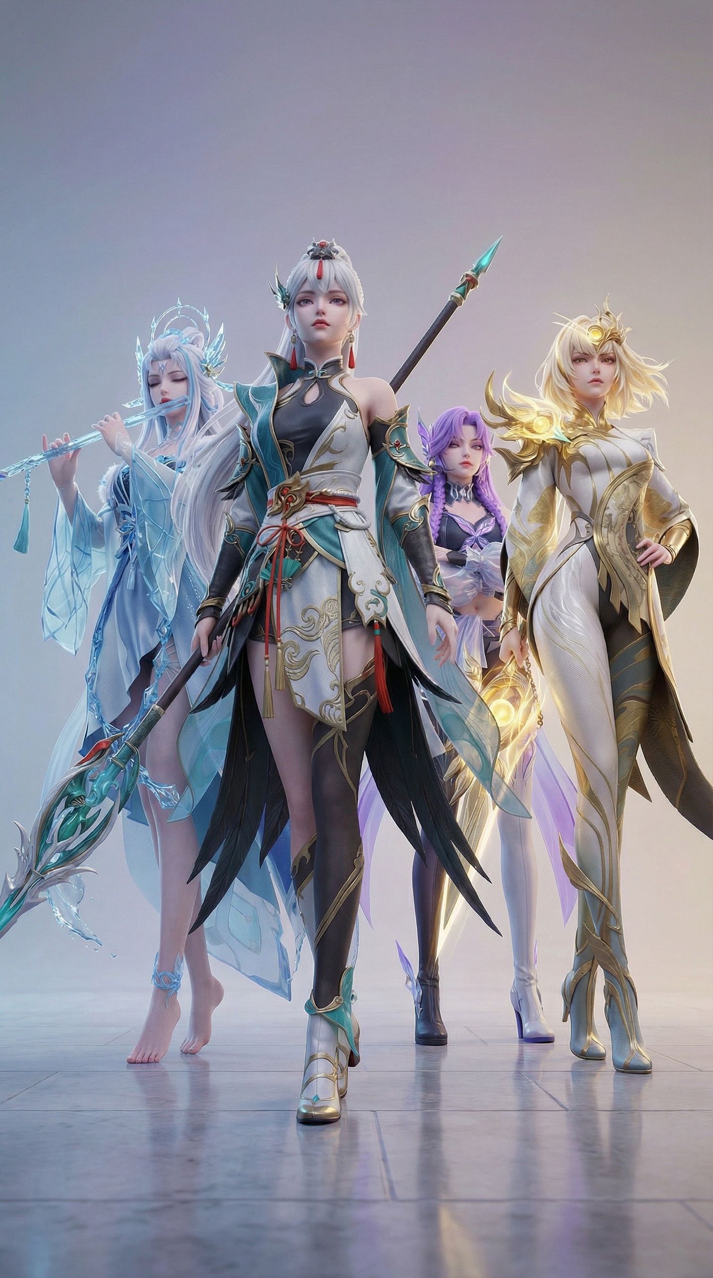 王者荣耀打野女团 镜 露娜 云缨 阿珂 选一位打野当你的野区搭档,第6张