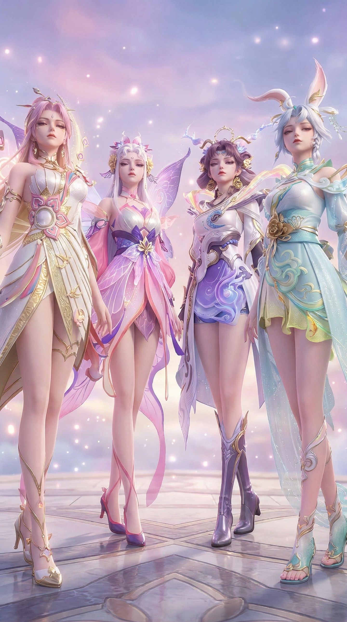 王者荣耀射手女团，这气场谁懂！虞姬 艾琳 孙尚香 公孙离,第7张