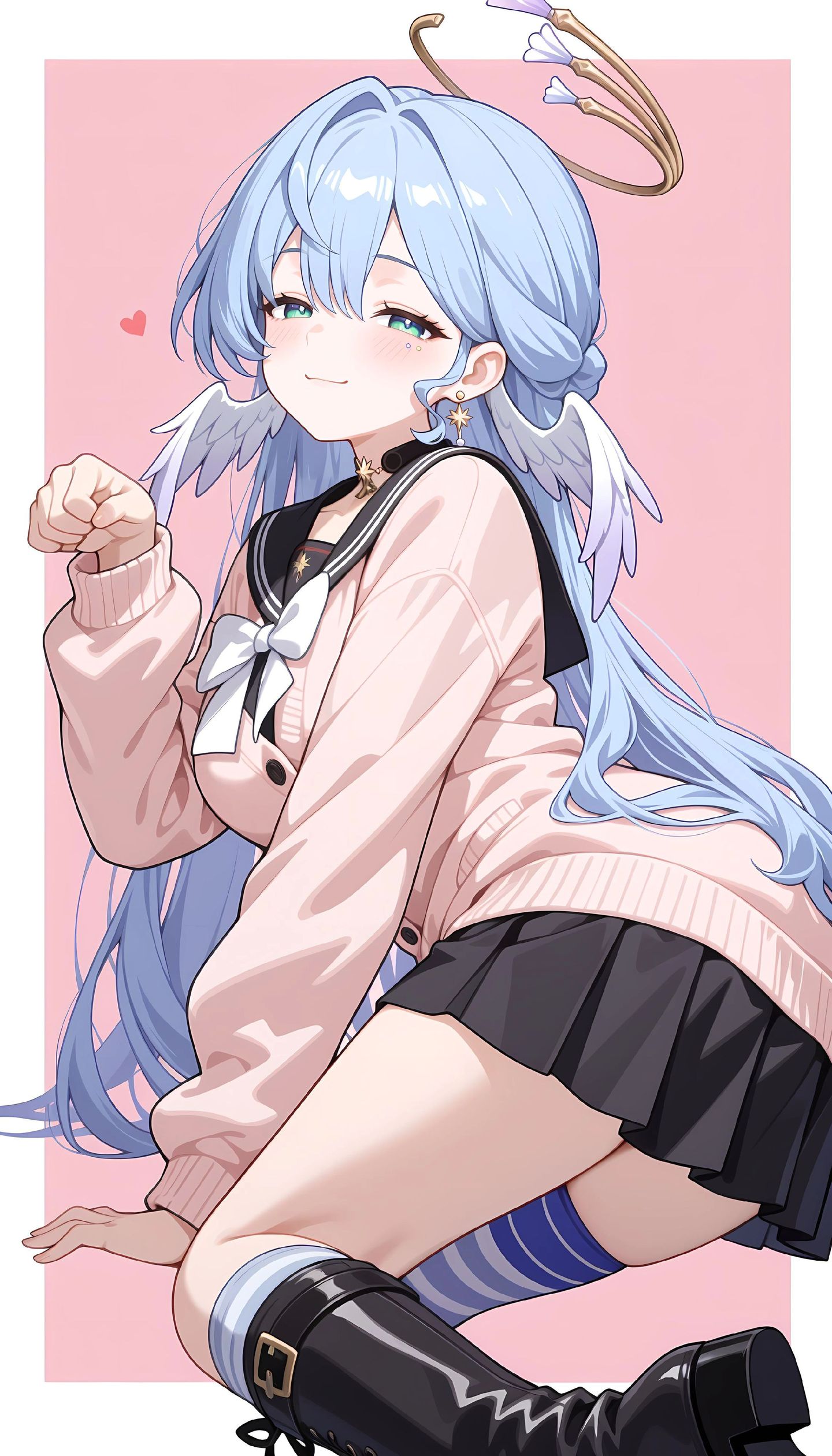 知更鸟职业装 游戏崩坏星穹铁道角色壁纸 黑丝袜,第3张