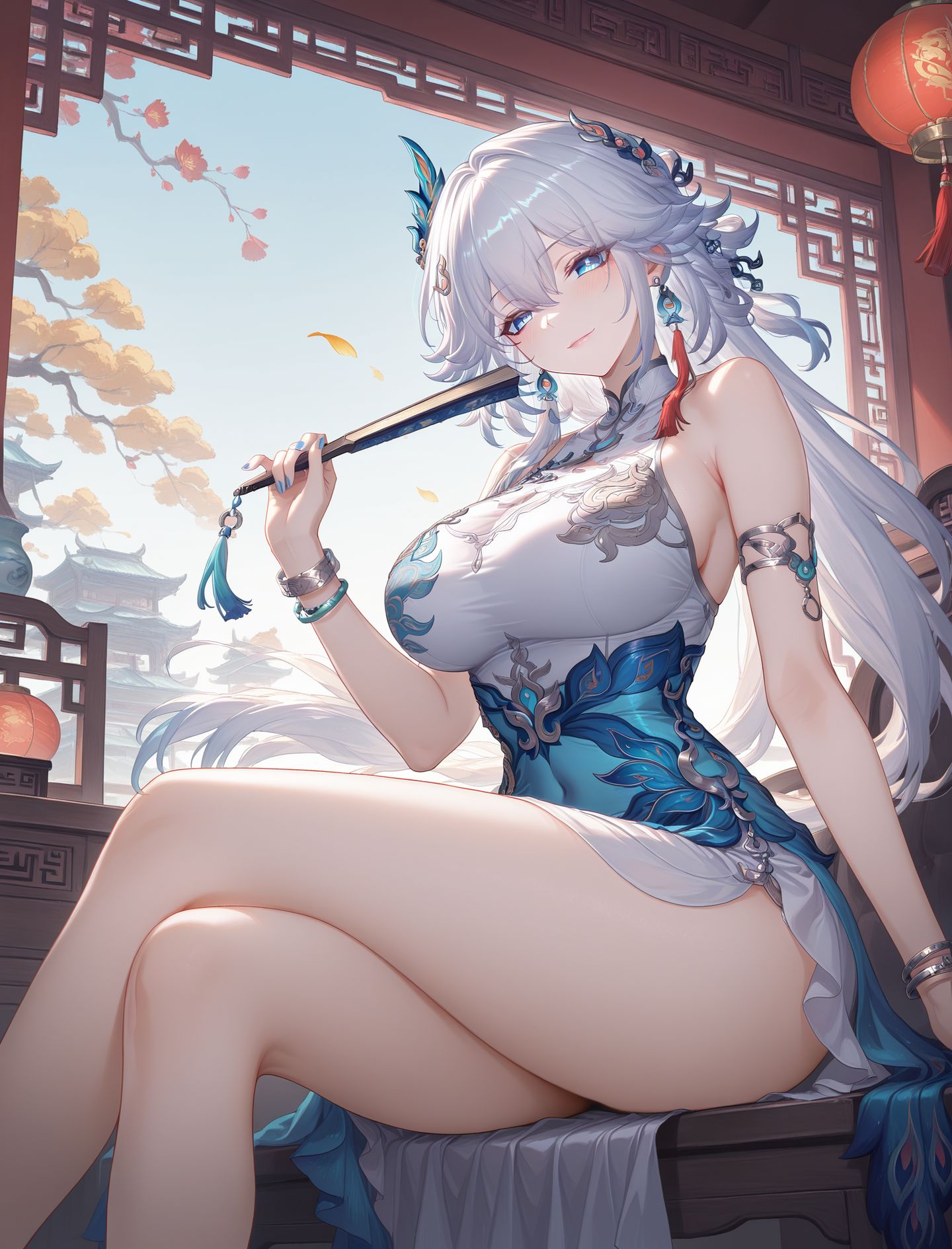 爻光 二次元游戏角色崩坏星穹铁道 美腿旗袍肉肉腿,第2张