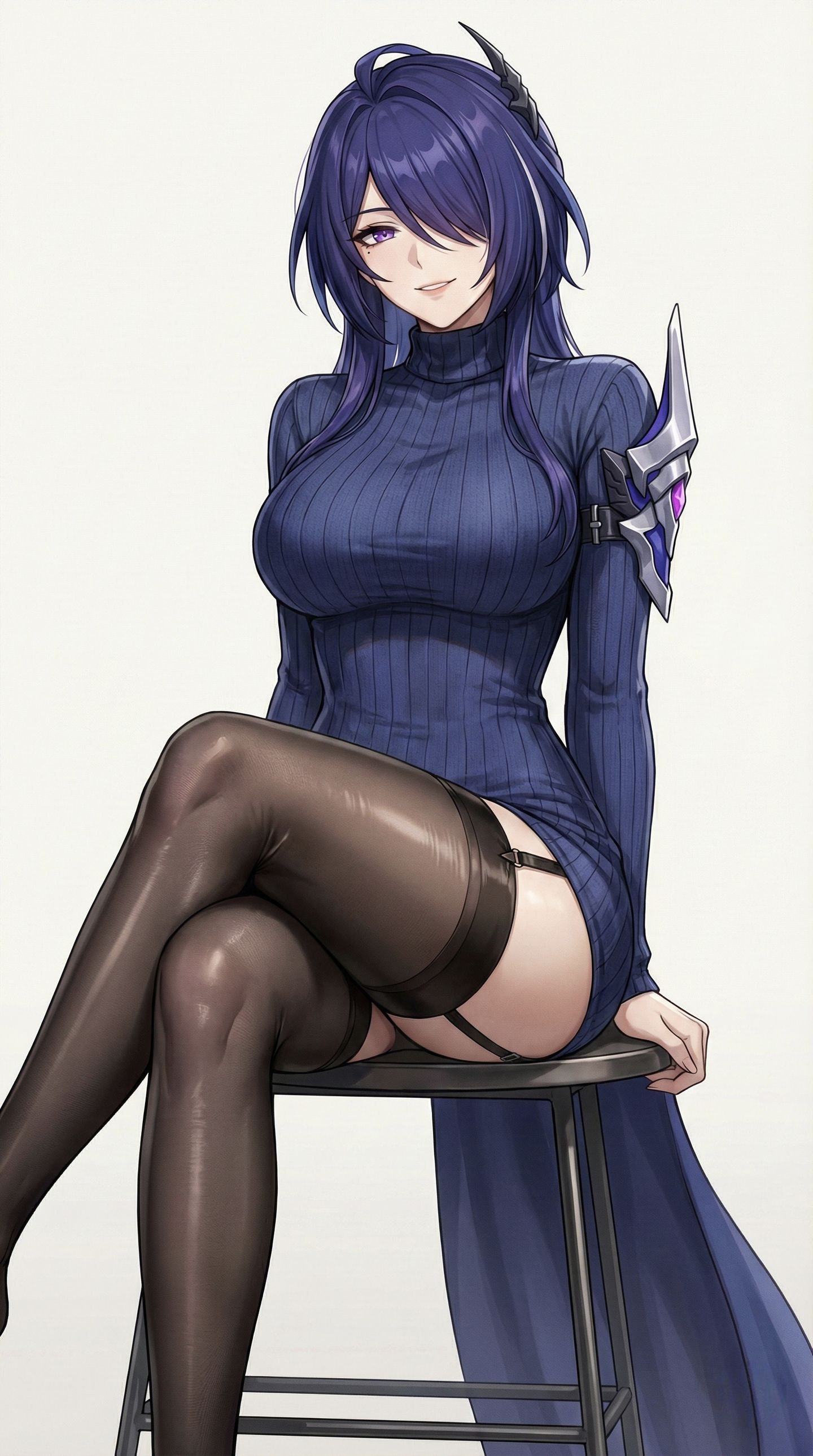 韩漫画风崩坏星穹铁道 卡芙卡 流萤 阮梅 黄泉 御姐黑丝吊带裤袜,第1张