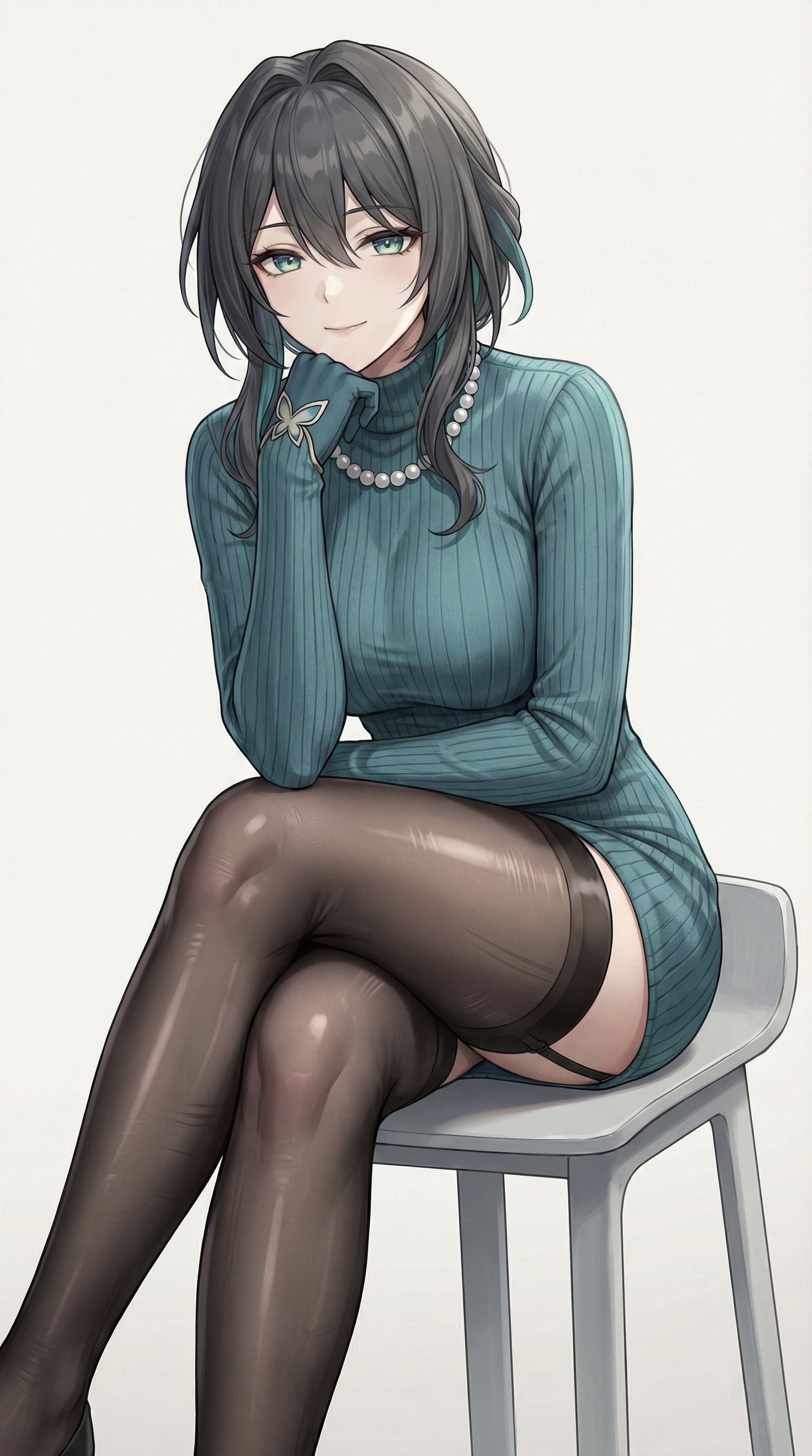 韩漫画风崩坏星穹铁道 卡芙卡 流萤 阮梅 黄泉 御姐黑丝吊带裤袜,第3张