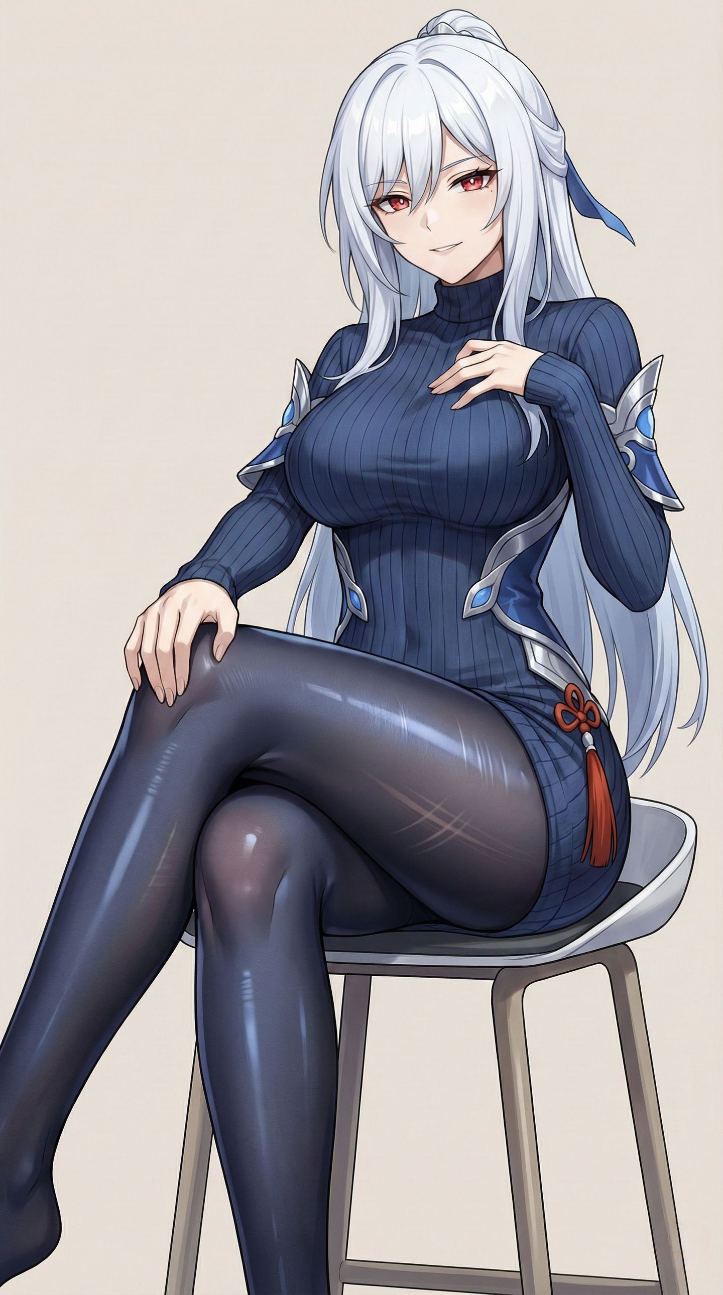 韩漫画风崩坏星穹铁道 卡芙卡 流萤 阮梅 黄泉 御姐黑丝吊带裤袜,第5张