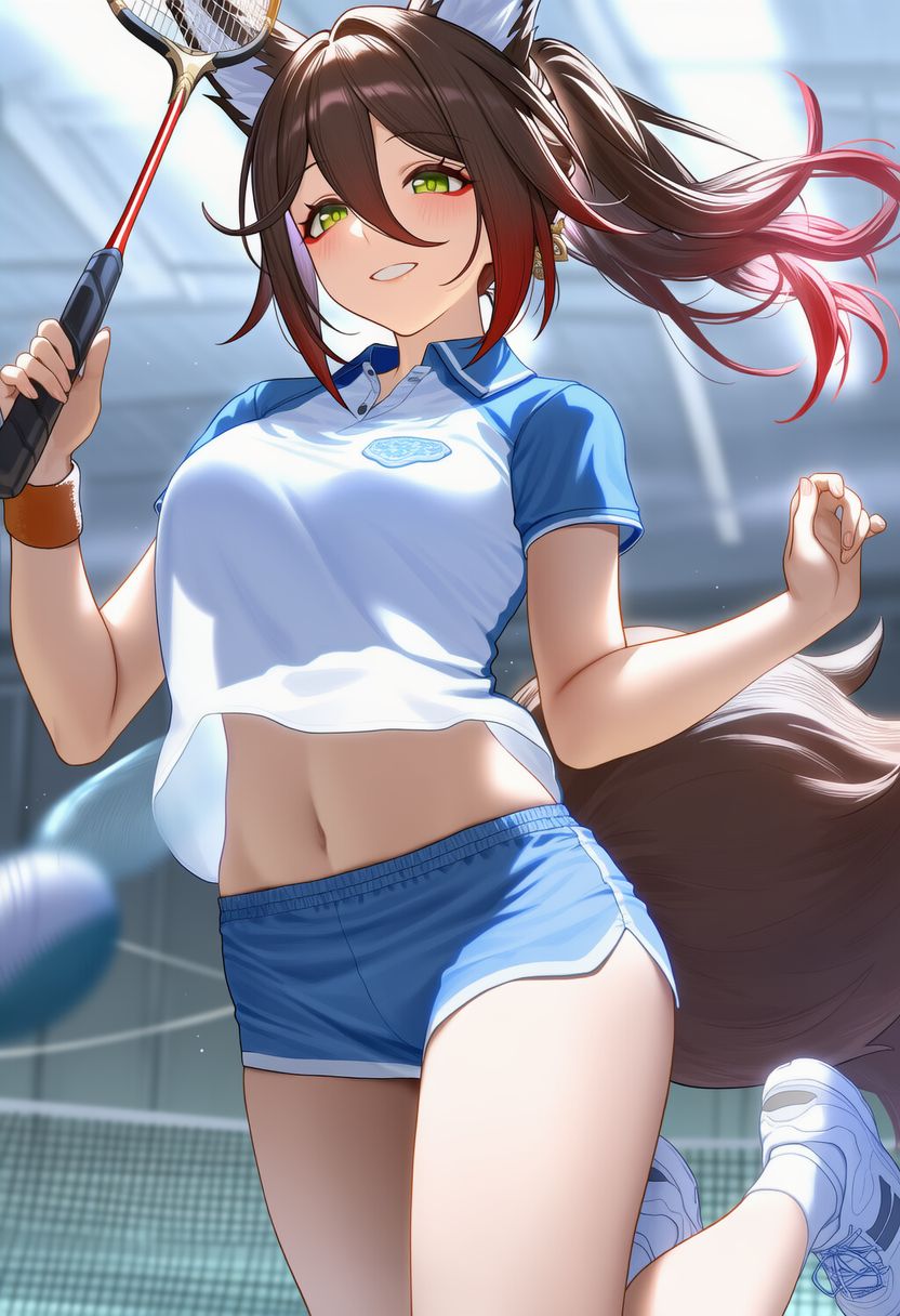 崩坏星穹铁道游戏角色二创 停云 大狐狸兽耳尾巴泳装泳衣比基尼,第6张