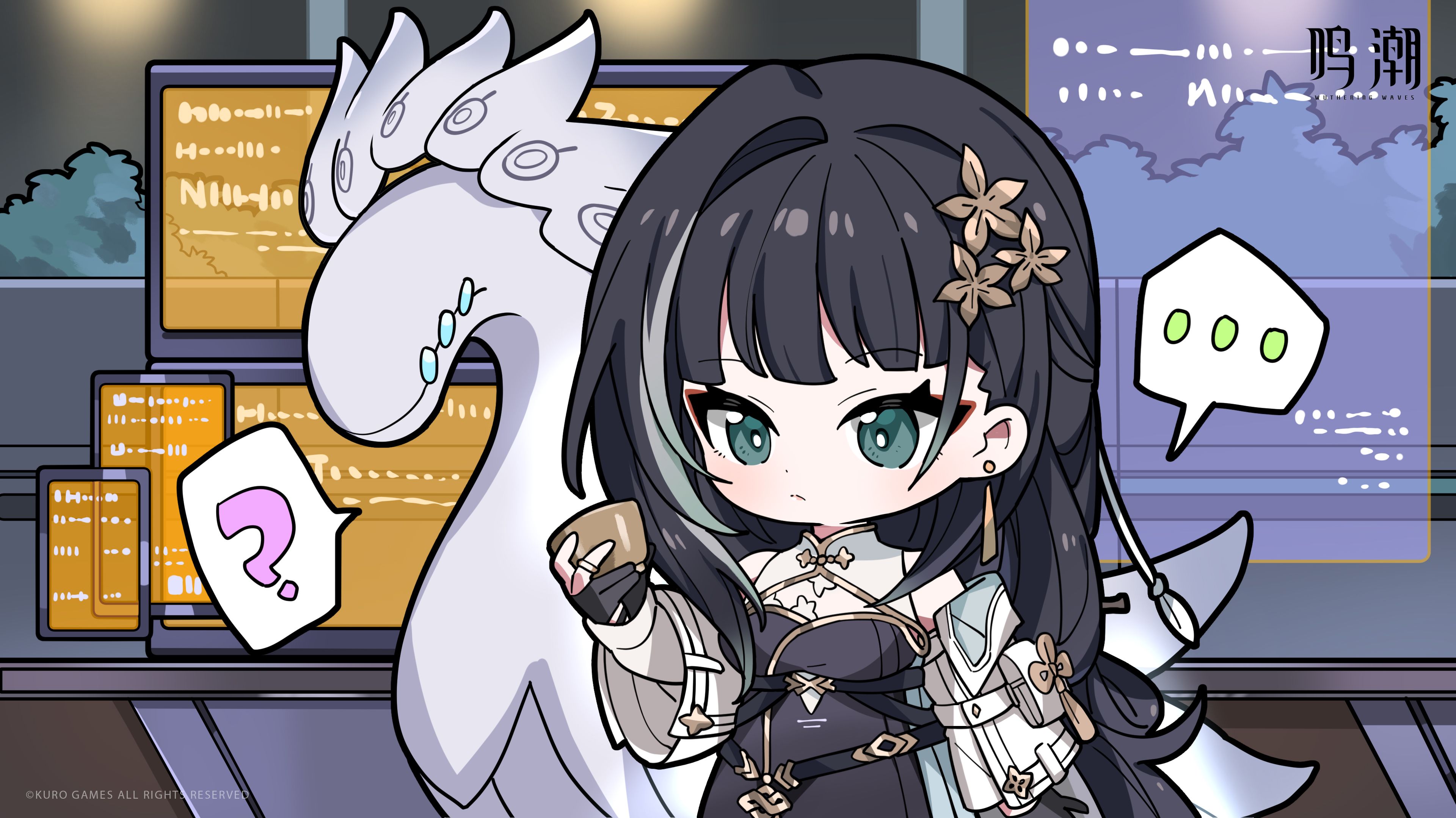 鸣潮官网社媒活动高清电脑壁纸-卡通漫画壁纸-白芷,第1张