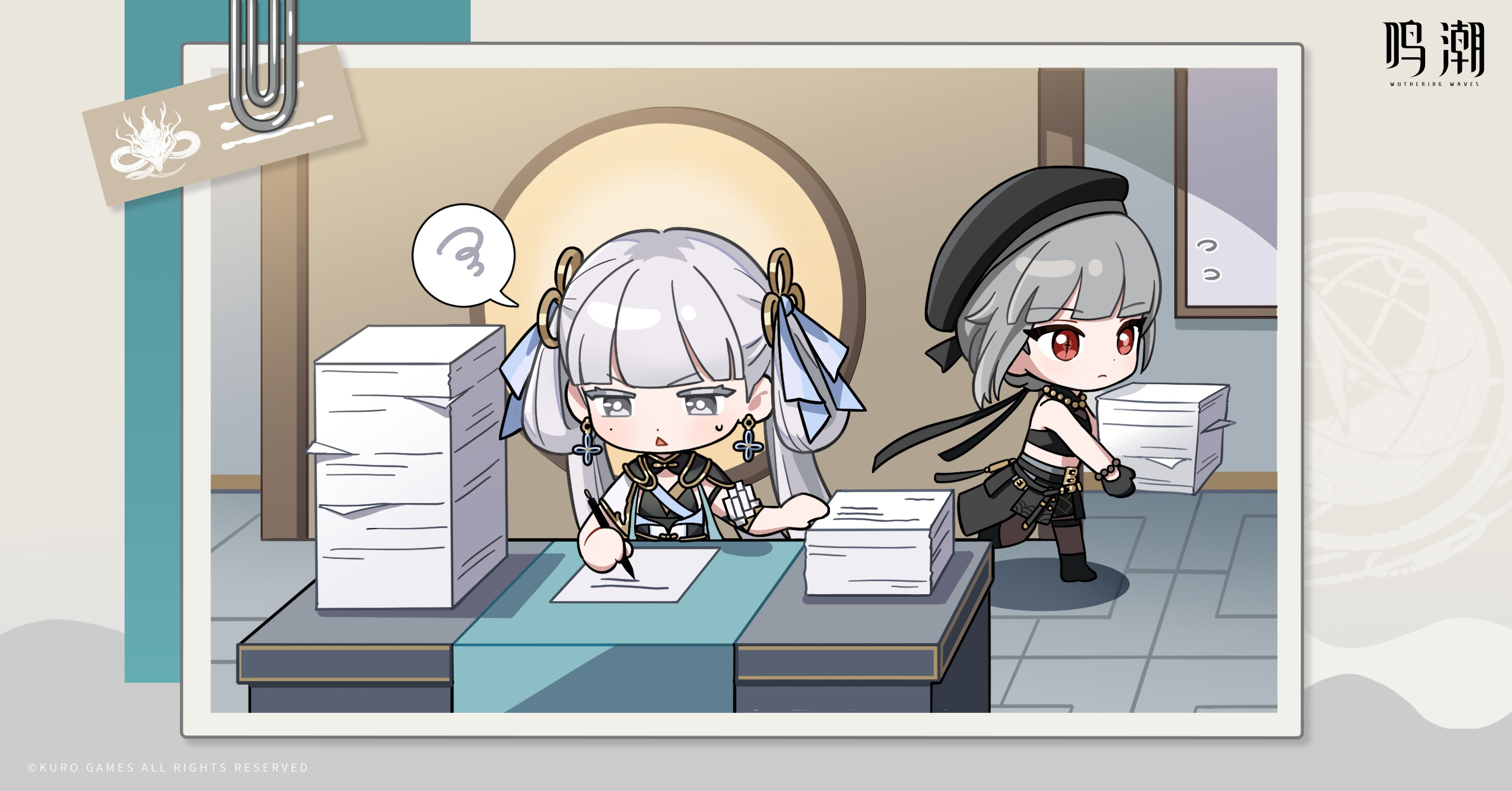 鸣潮官网社媒活动高清电脑壁纸-卡通漫画壁纸-今汐的日常,第2张