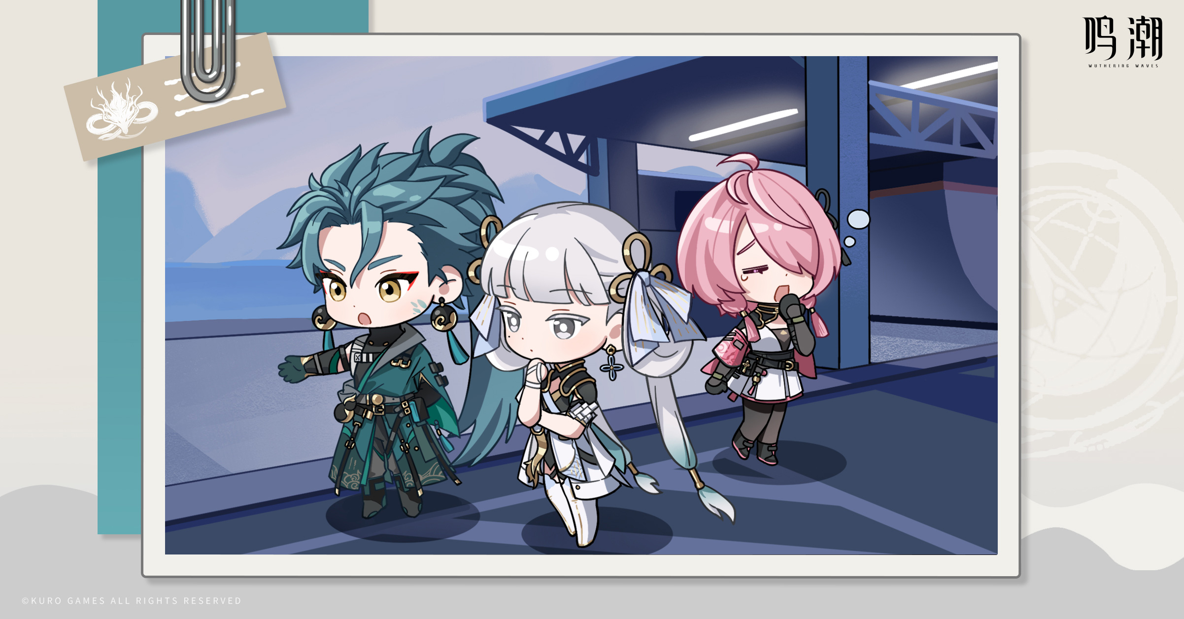 鸣潮官网社媒活动高清电脑壁纸-卡通漫画壁纸-今汐的日常,第3张