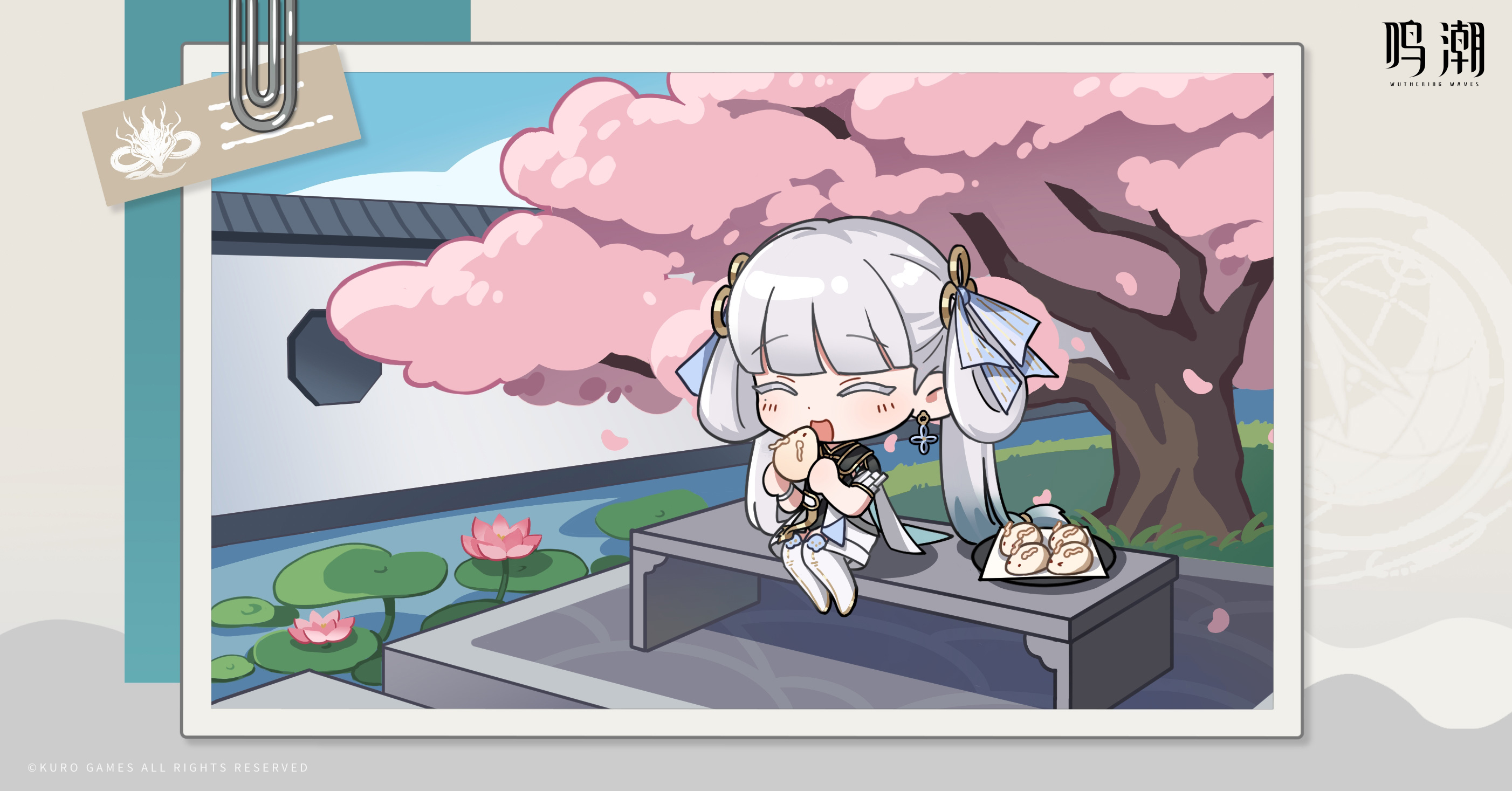 鸣潮官网社媒活动高清电脑壁纸-卡通漫画壁纸-今汐的日常,第5张