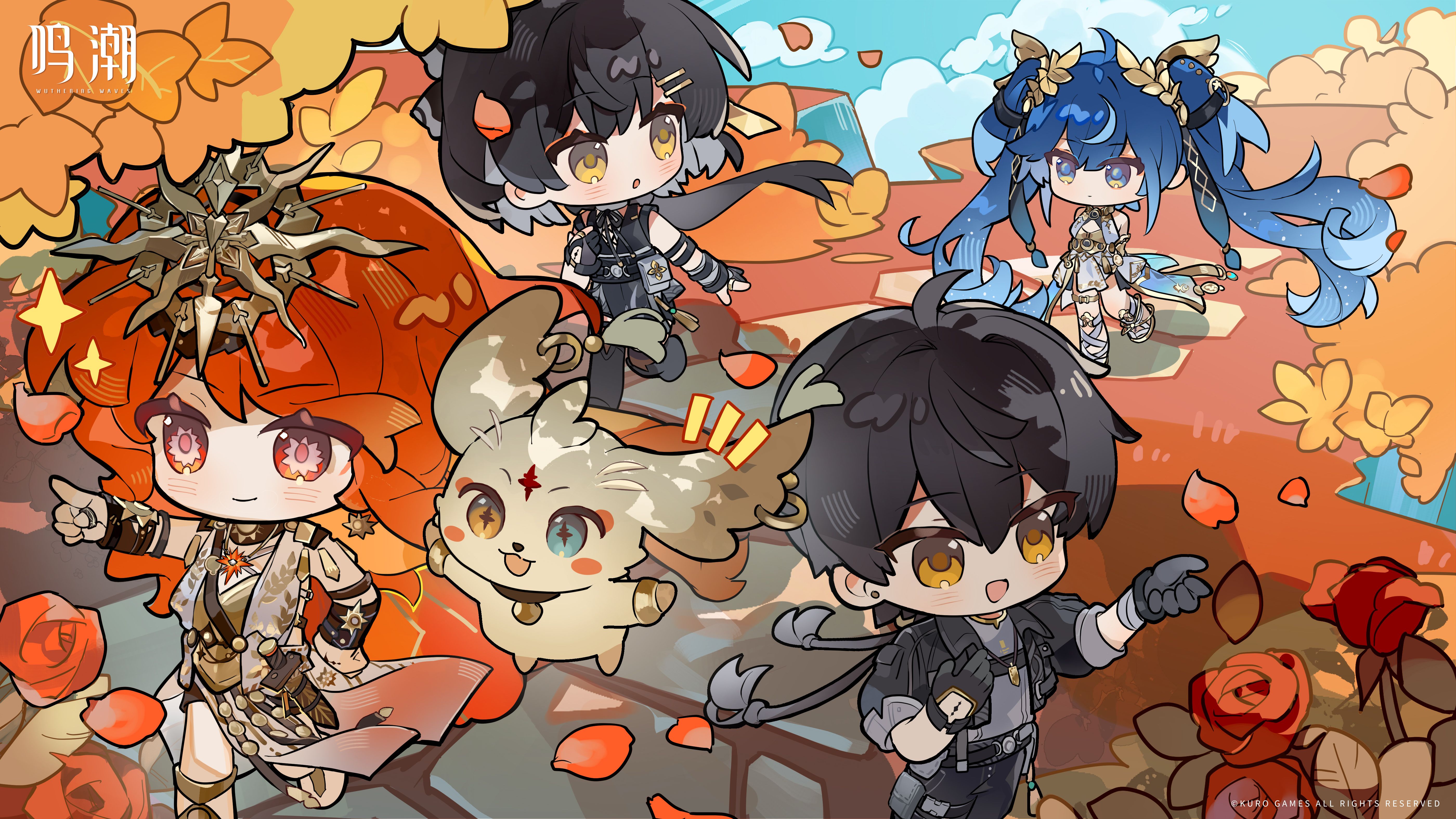 鸣潮官网社媒活动高清电脑壁纸-卡通漫画壁纸-狩猎的凯旋,第1张