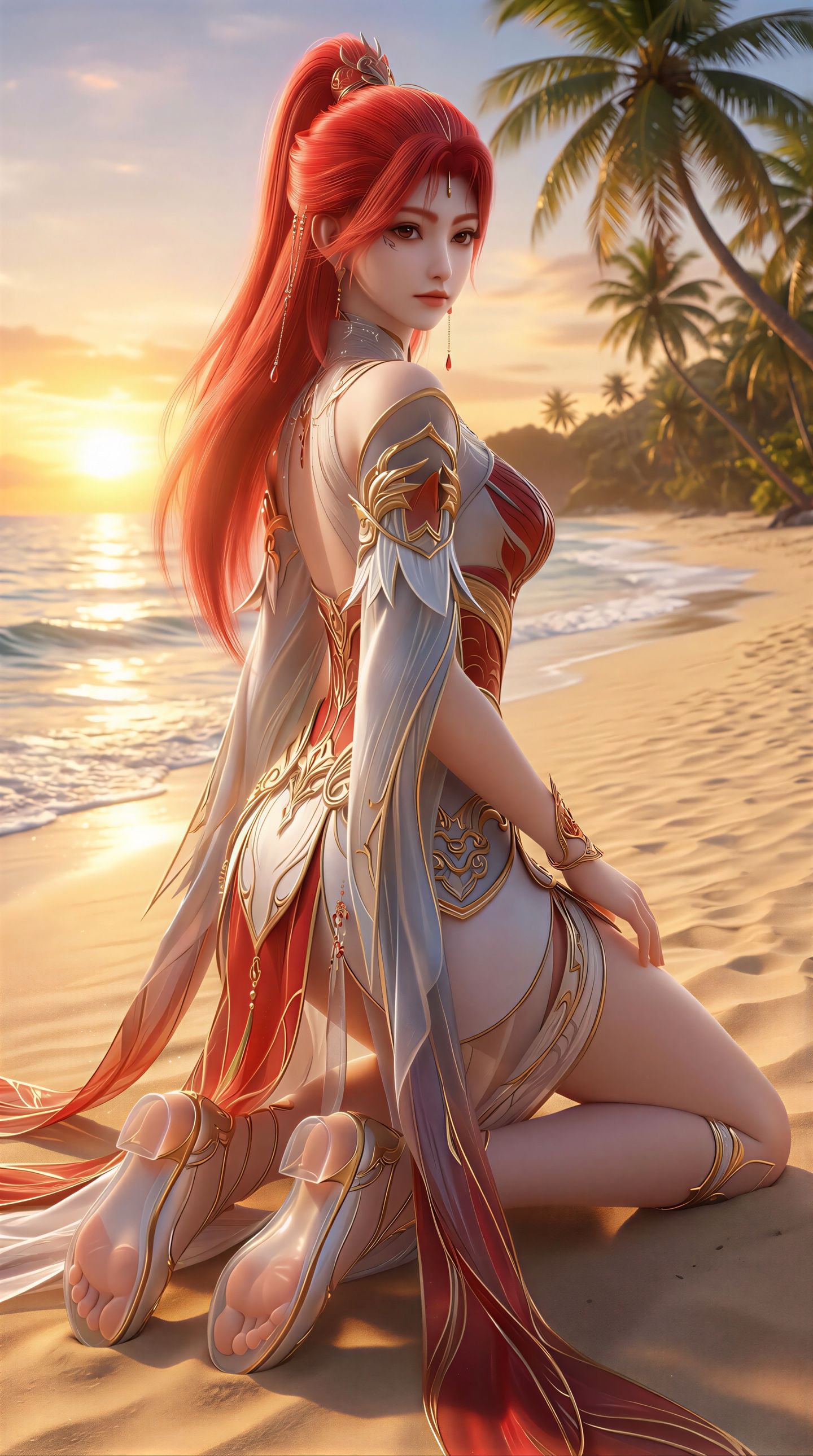 火允儿国漫女神美女 百炼成神壁纸,第2张