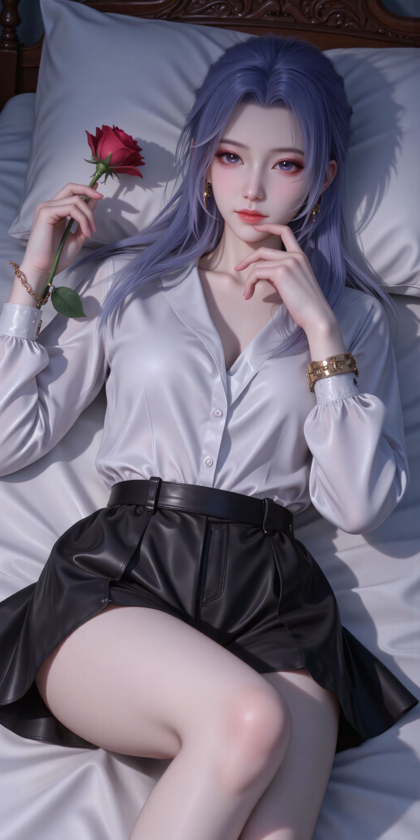 御姐云霄仙子壁纸 师兄啊师兄国漫女神美女 现代穿搭小皮裙子,第3张