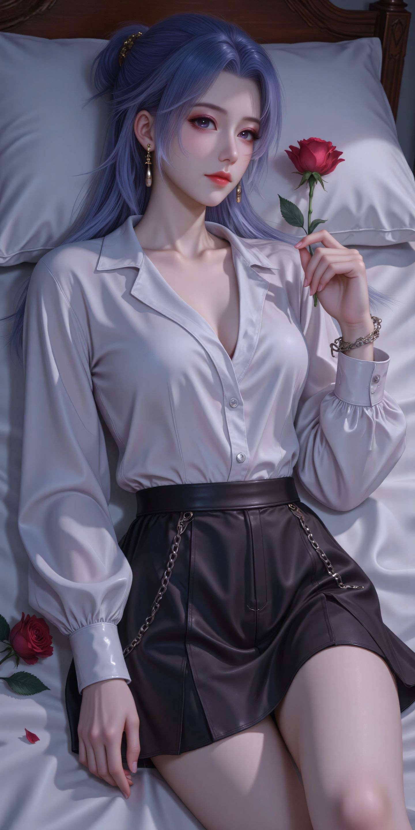 御姐云霄仙子壁纸 师兄啊师兄国漫女神美女 现代穿搭小皮裙子,第4张