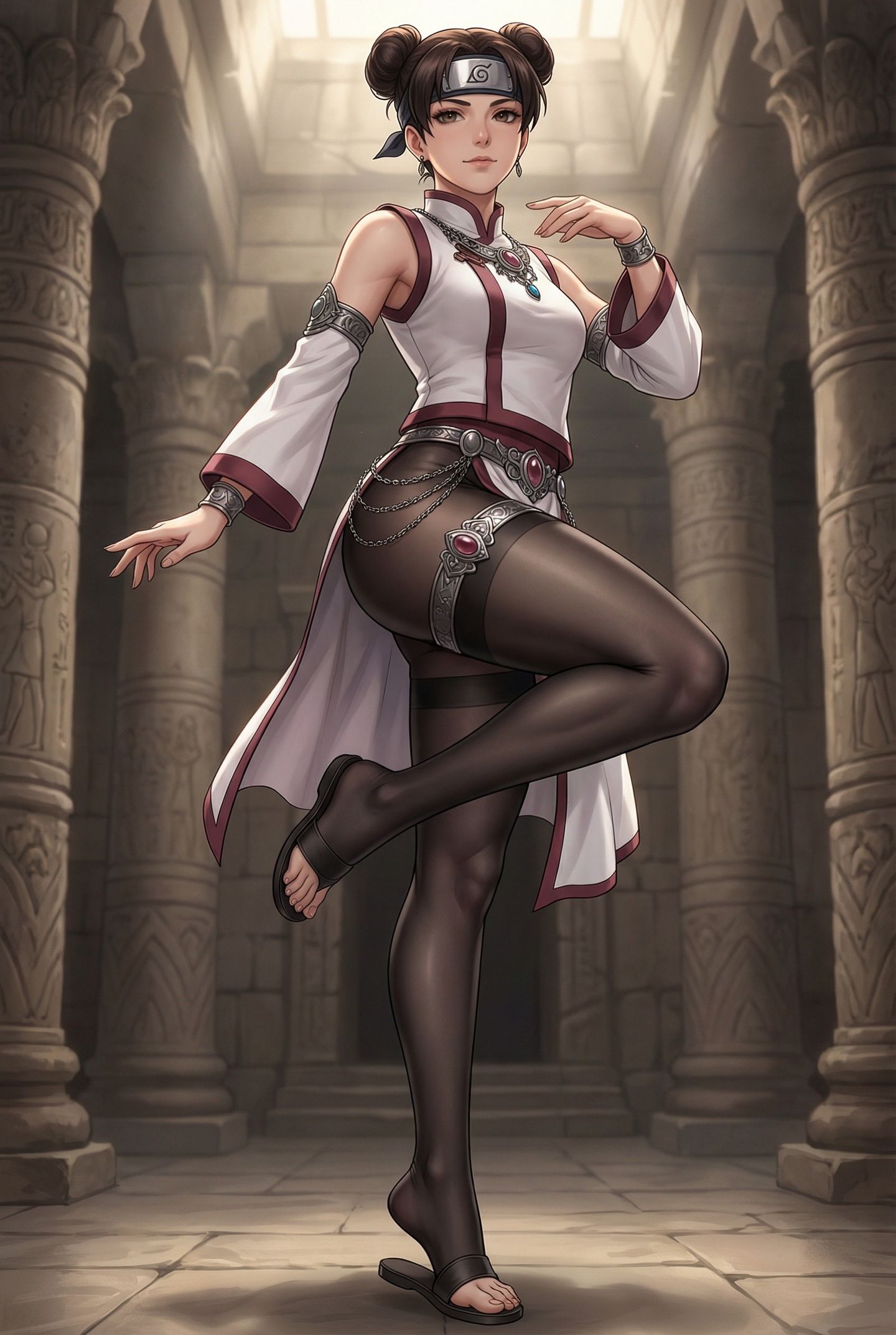 火影忍者全员埃及大冒险。异域风情 小樱 雏田 纲手... 黑丝袜裤袜,第4张